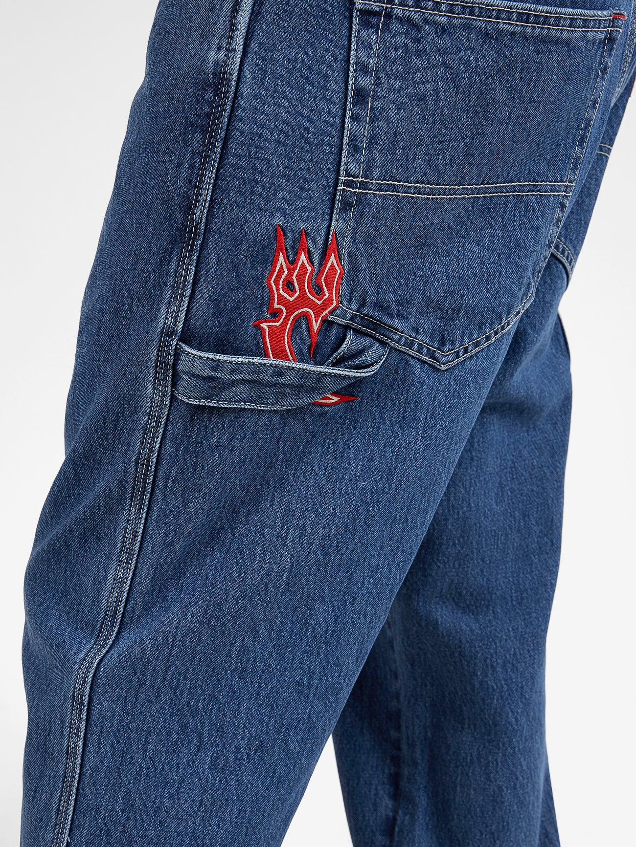Playtime  Carpenter Jean - Worn Blue Rinse - Image 8