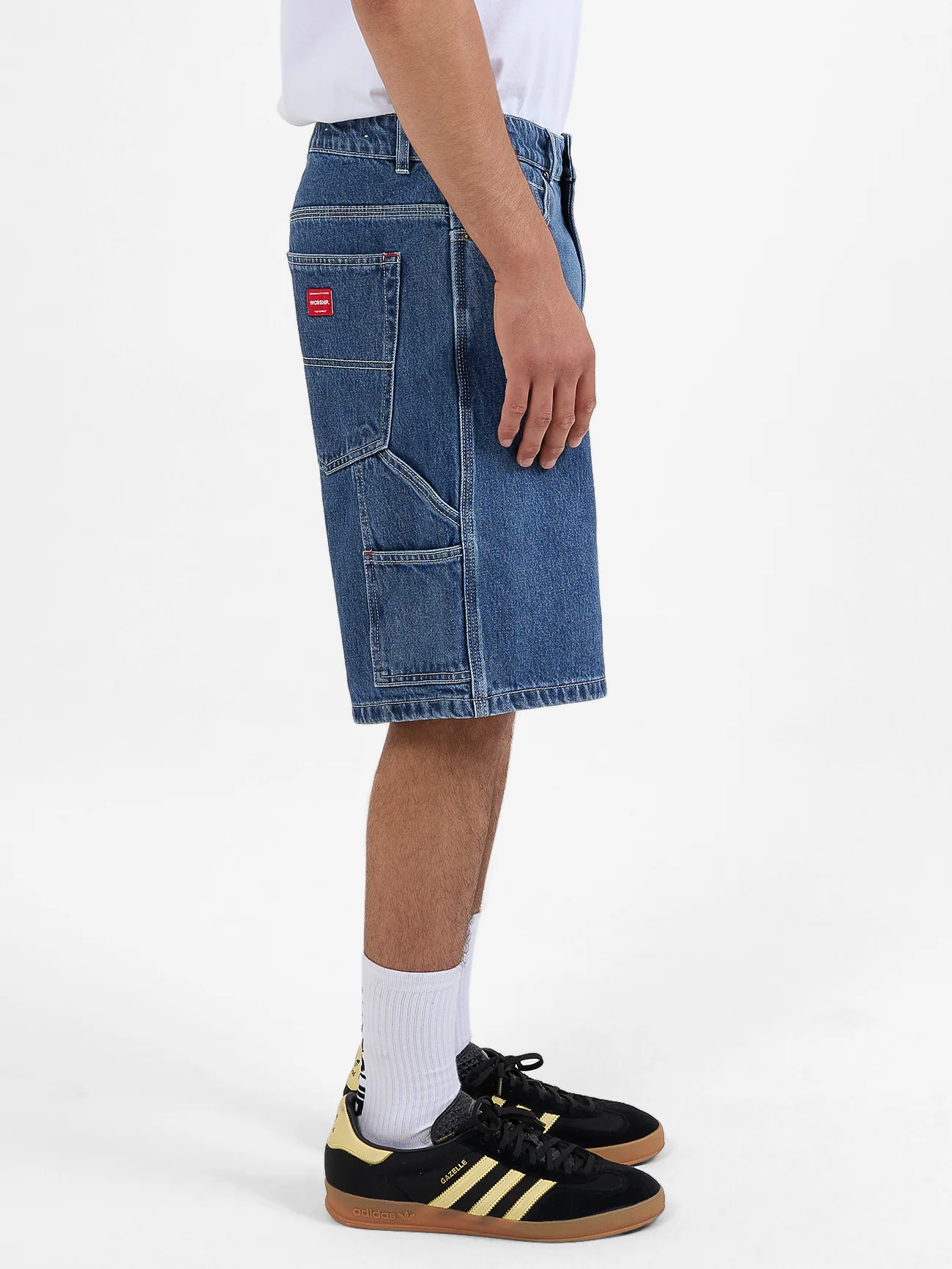 Playtime Carpenter Short - Worn Blue Rinse - Image 3