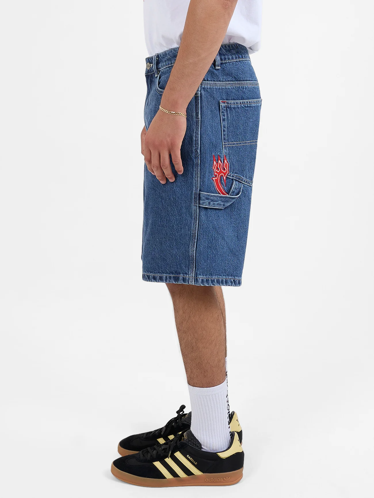 Playtime Carpenter Short - Worn Blue Rinse - Image 4