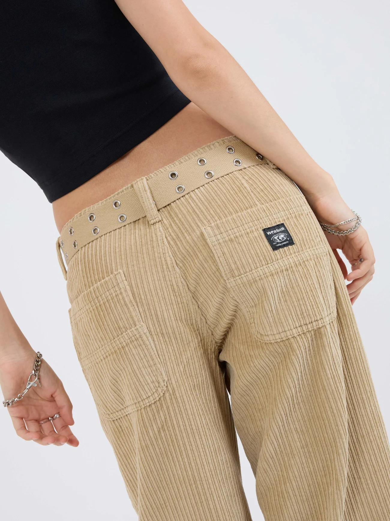 Podium Cord Cargo Pant - Faded Khaki - Image 8