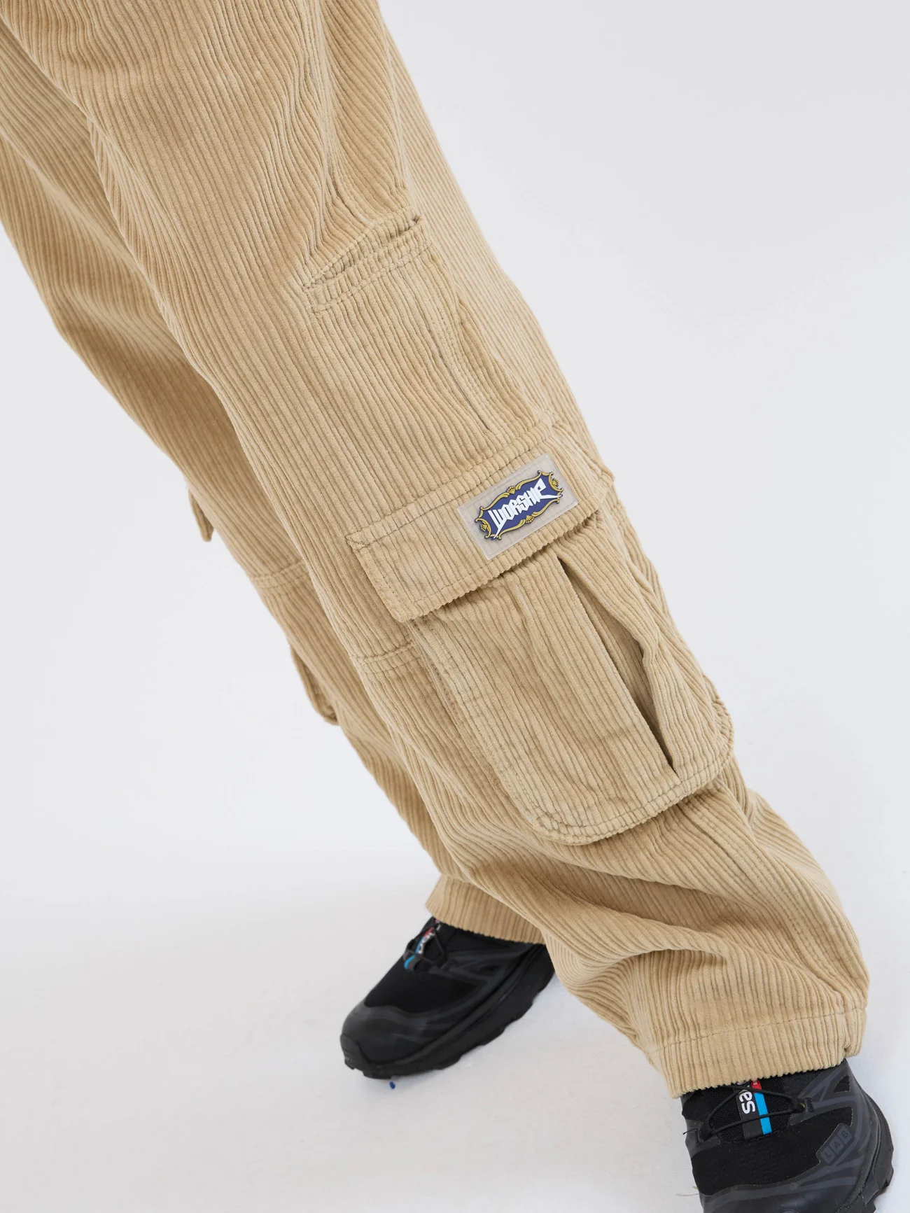 Podium Cord Cargo Pant - Faded Khaki - Image 9