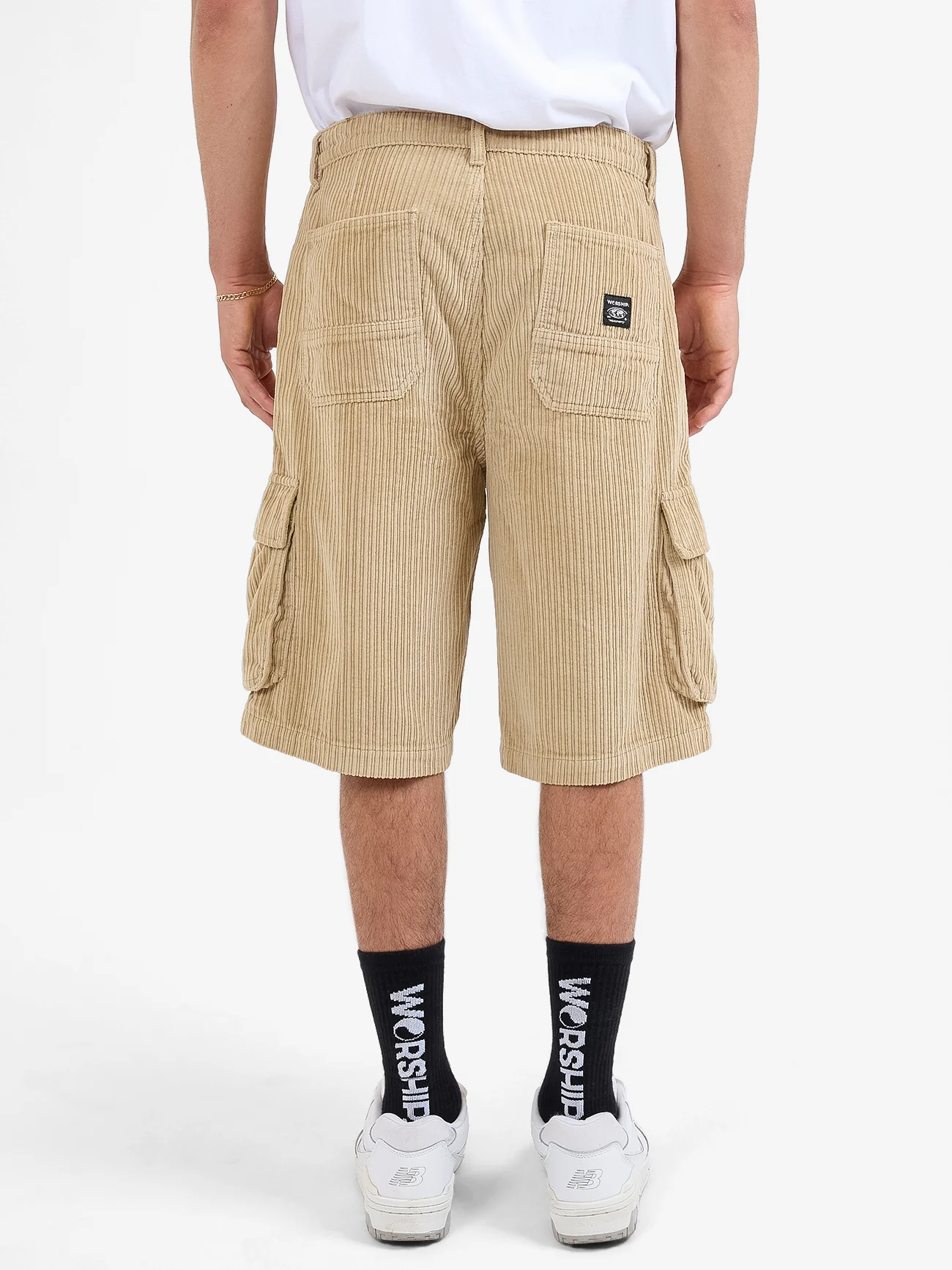 Podium Cord Cargo Short - Faded Khaki - Image 2