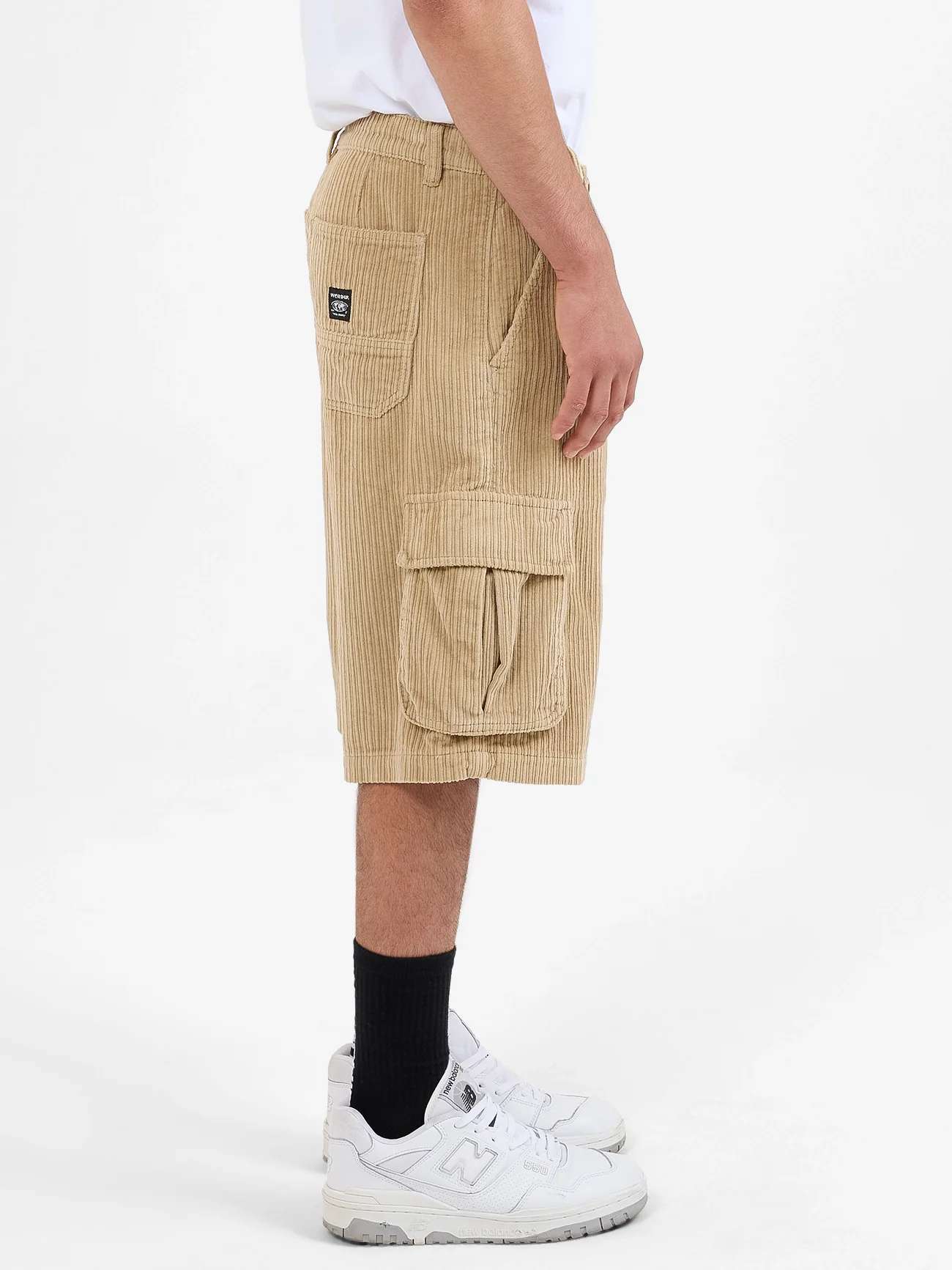 Podium Cord Cargo Short - Faded Khaki - Image 3