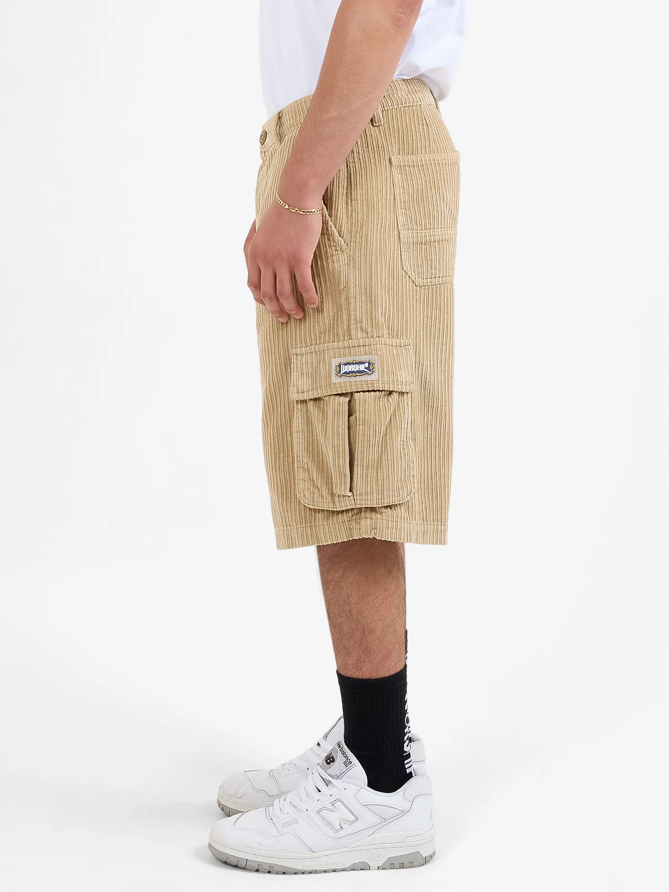 Podium Cord Cargo Short - Faded Khaki - Image 4