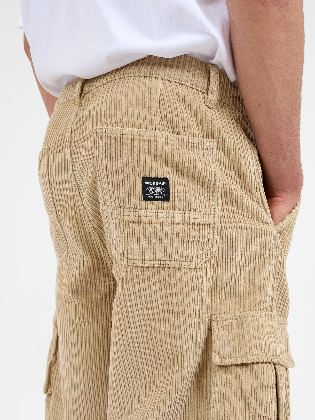 Podium Cord Cargo Short - Faded Khaki - Image 6