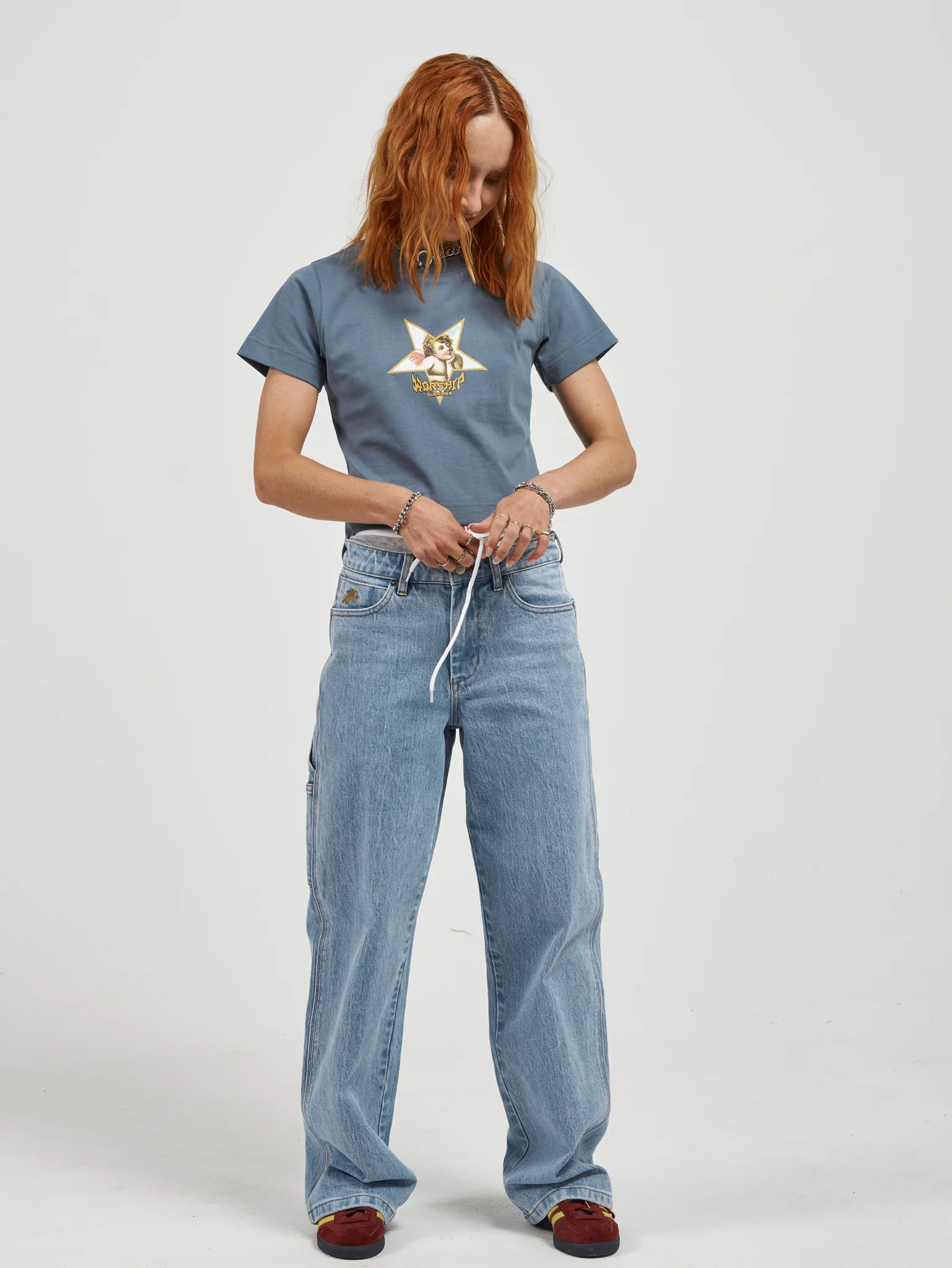 Ponder Carpenter Baggy Jean - Electric Blue Fade - Image 3
