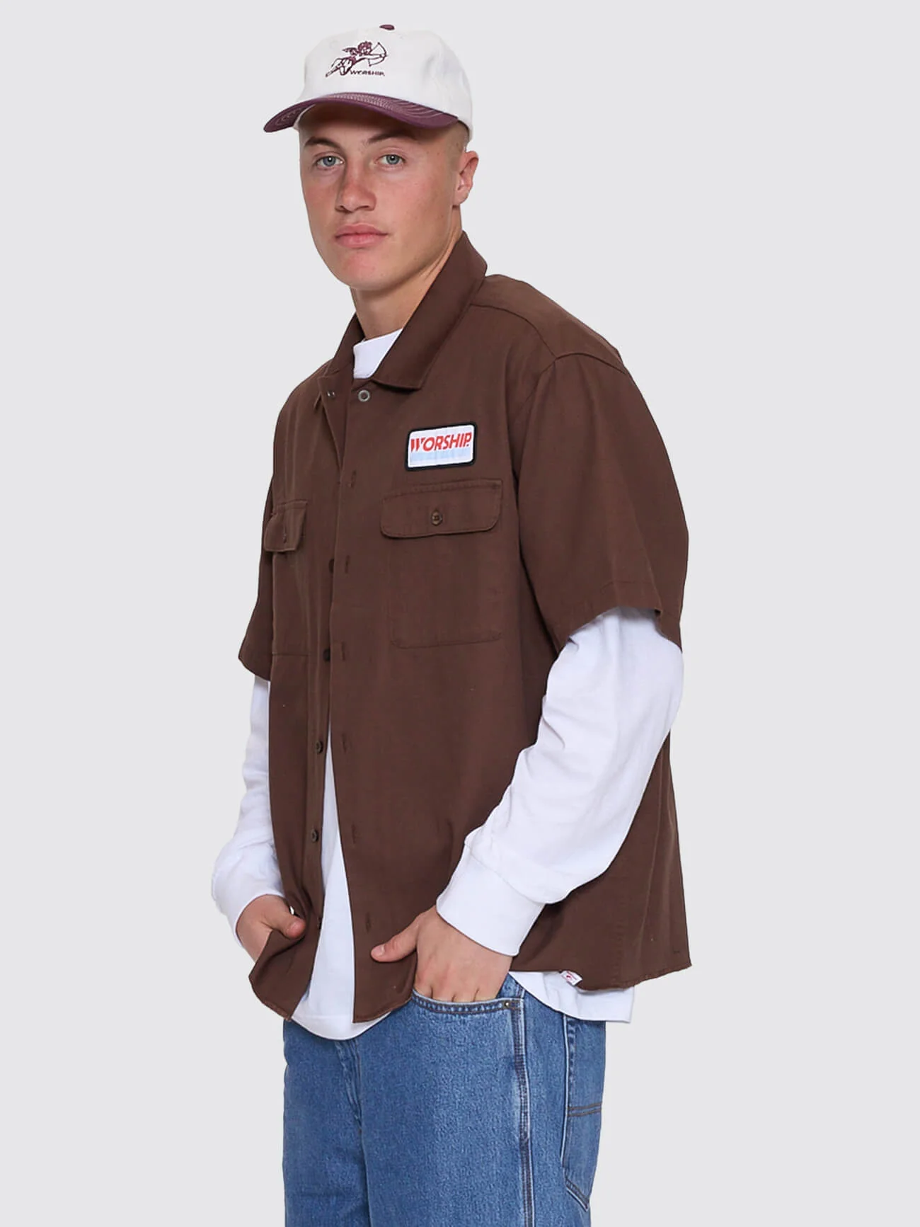 Preparation Short Sleeve Work Shirt - Ganache - Image 5