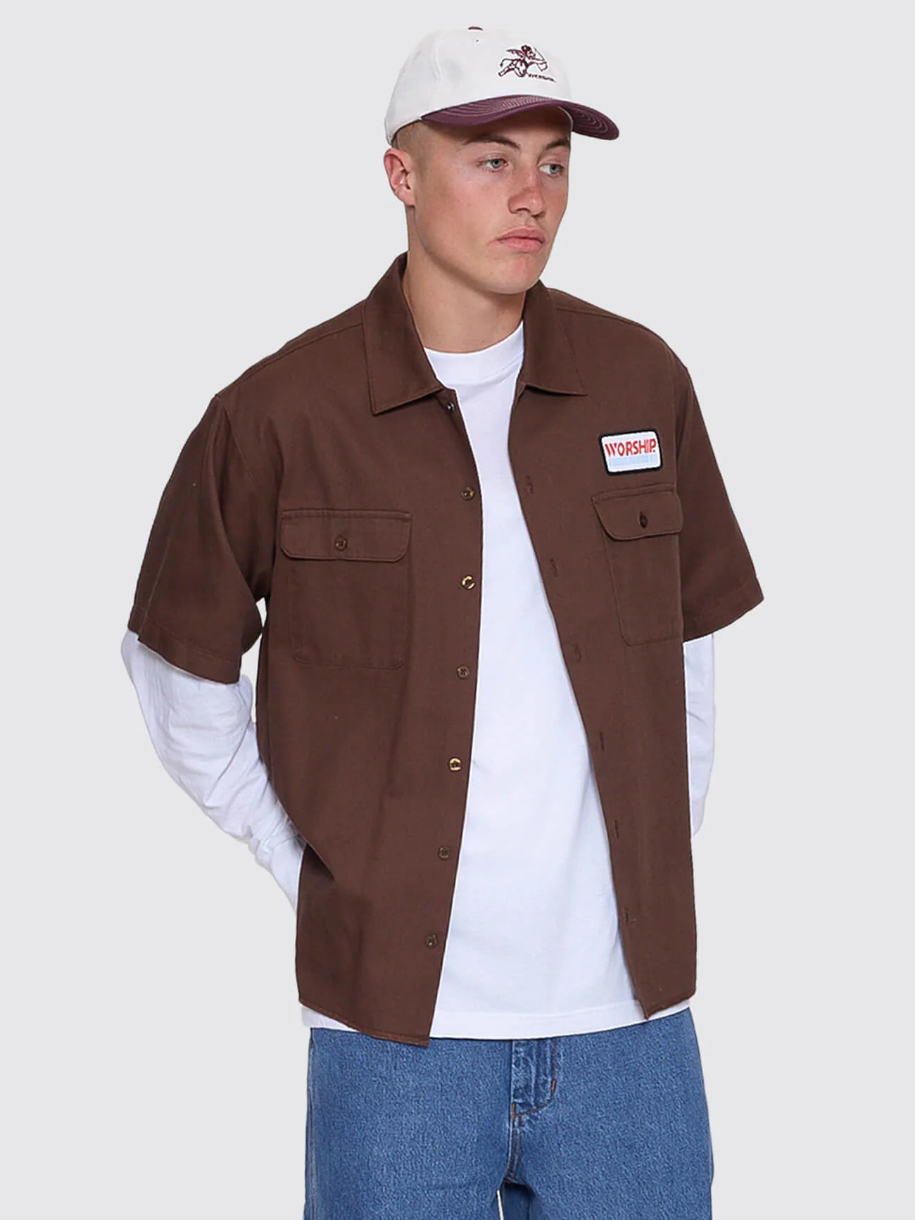 Preparation Short Sleeve Work Shirt - Ganache - Image 6