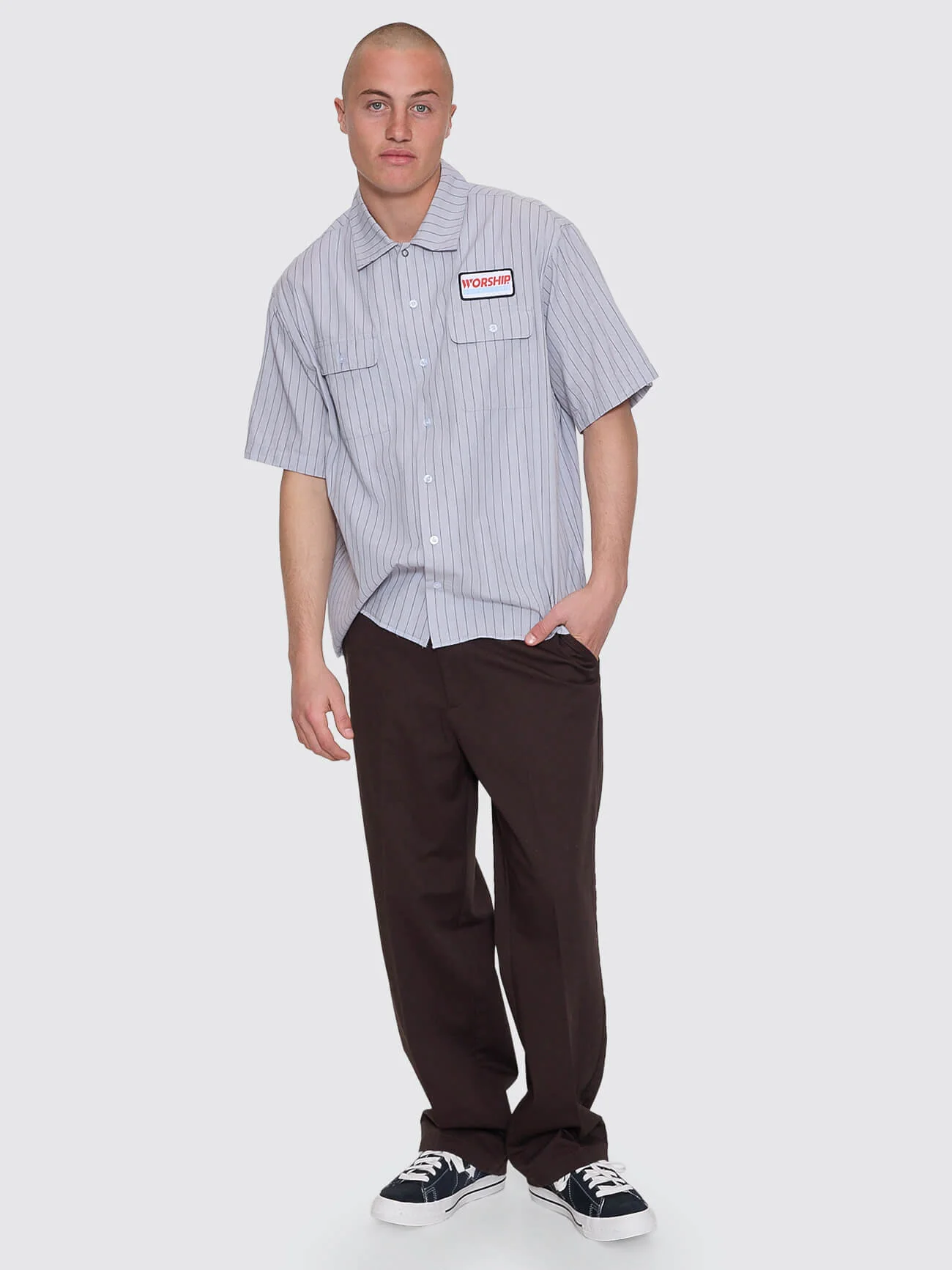 Preparation Short Sleeve Work Shirt - Lunar Grey - Image 7