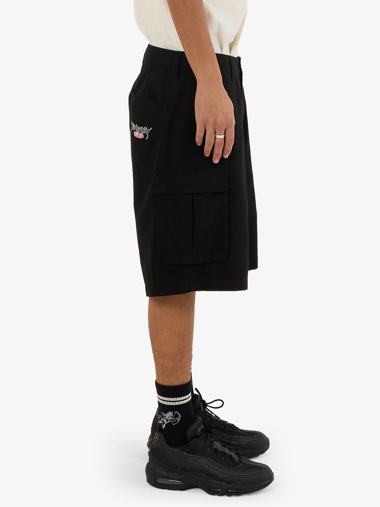 Prequil Cargo Short - Black - Image 4
