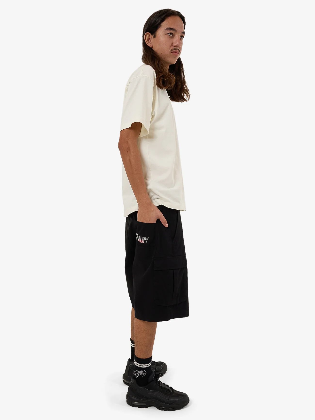 Prequil Cargo Short - Black - Image 5