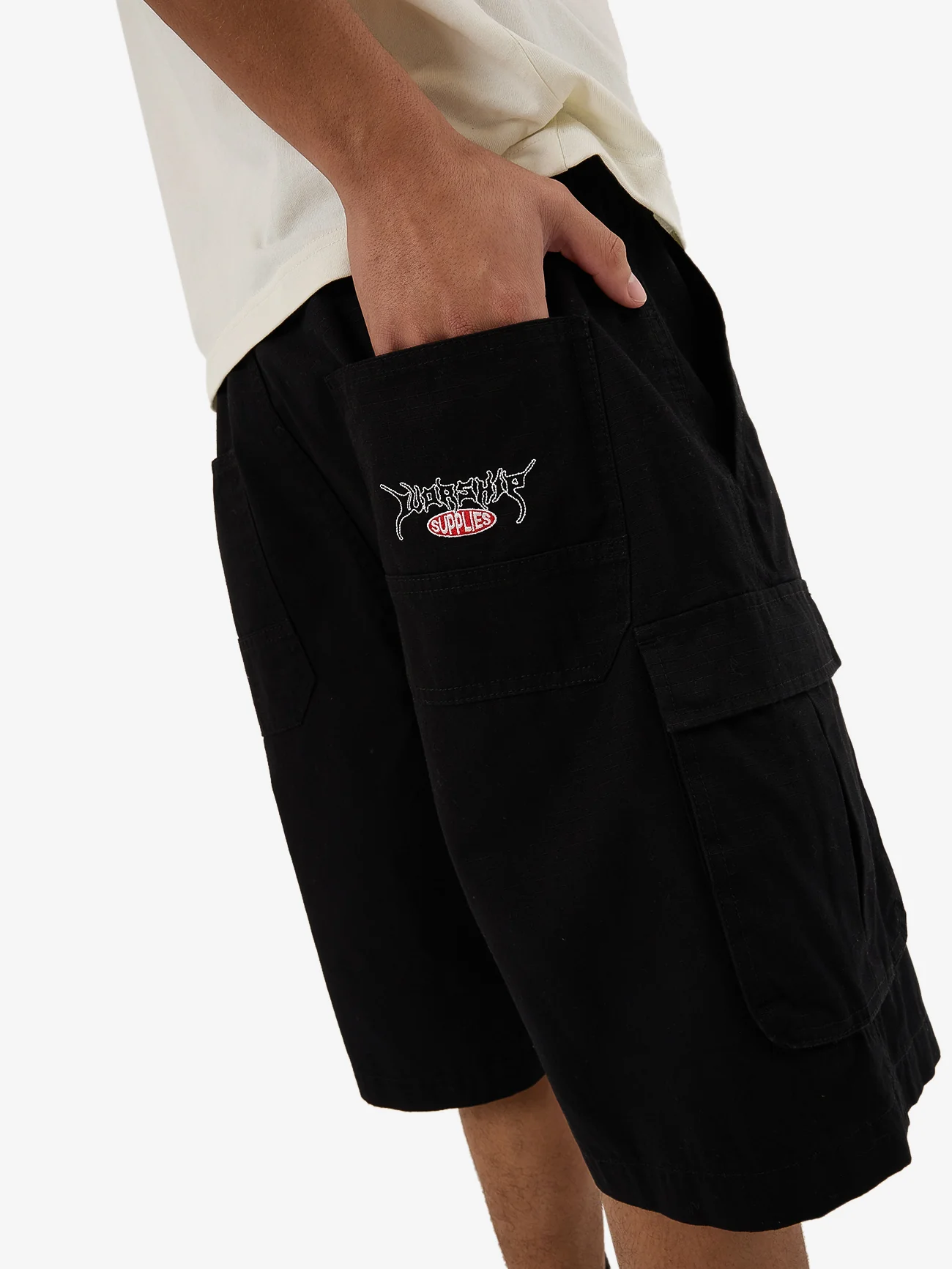 Prequil Cargo Short - Black - Image 8