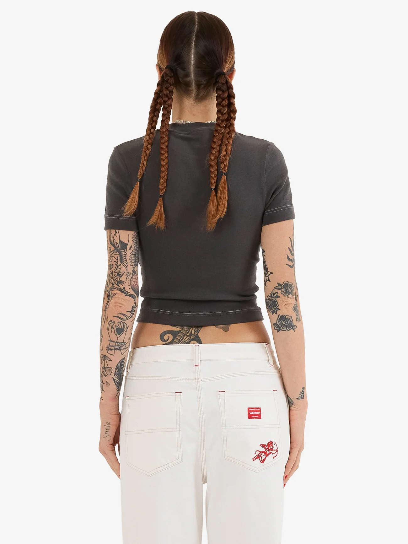 Prequil Slim Fit Tee - Worn Black - Image 2