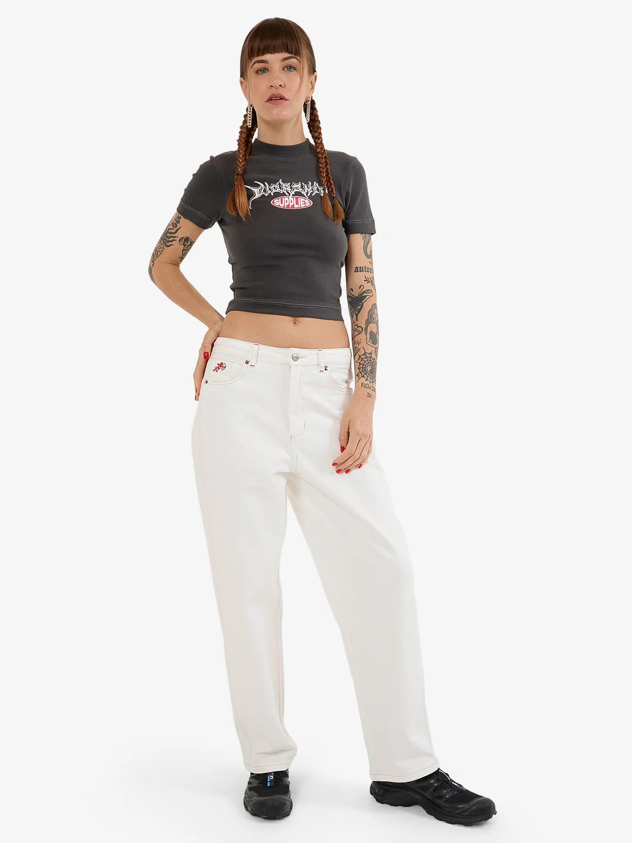 Prequil Slim Fit Tee - Worn Black - Image 5