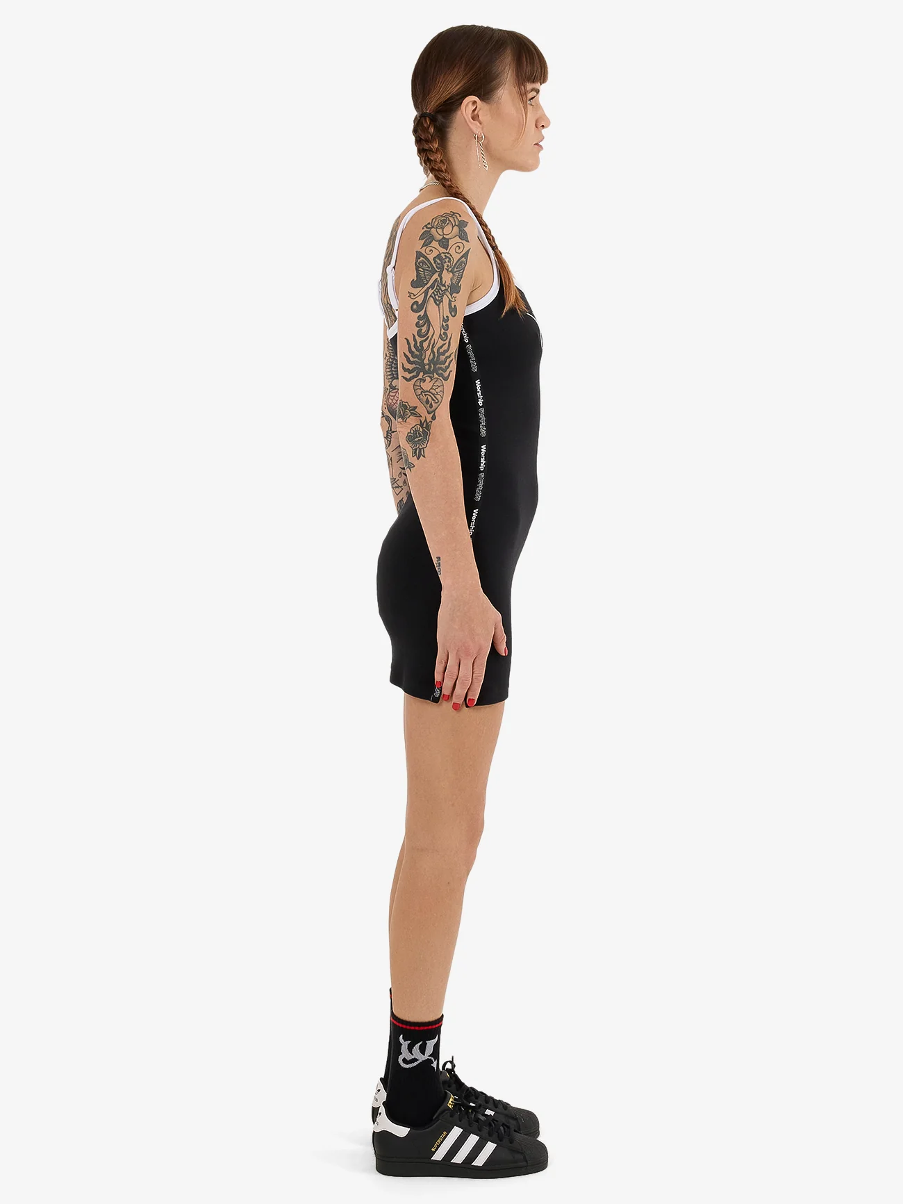 Prequil Strappy Mini Dress - Black - Image 4