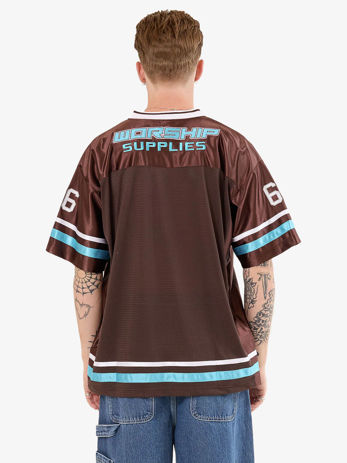 Punter Mesh Jersey - Chocolate - Image 2