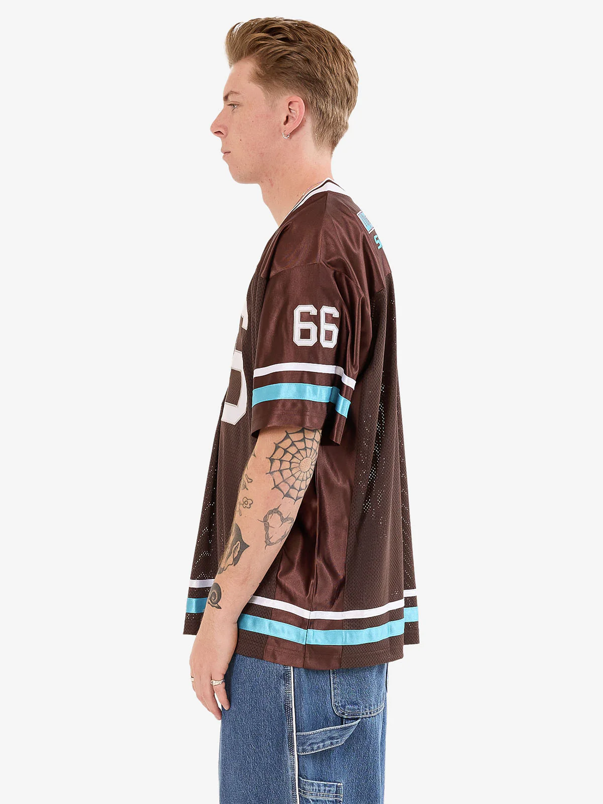 Punter Mesh Jersey - Chocolate - Image 4
