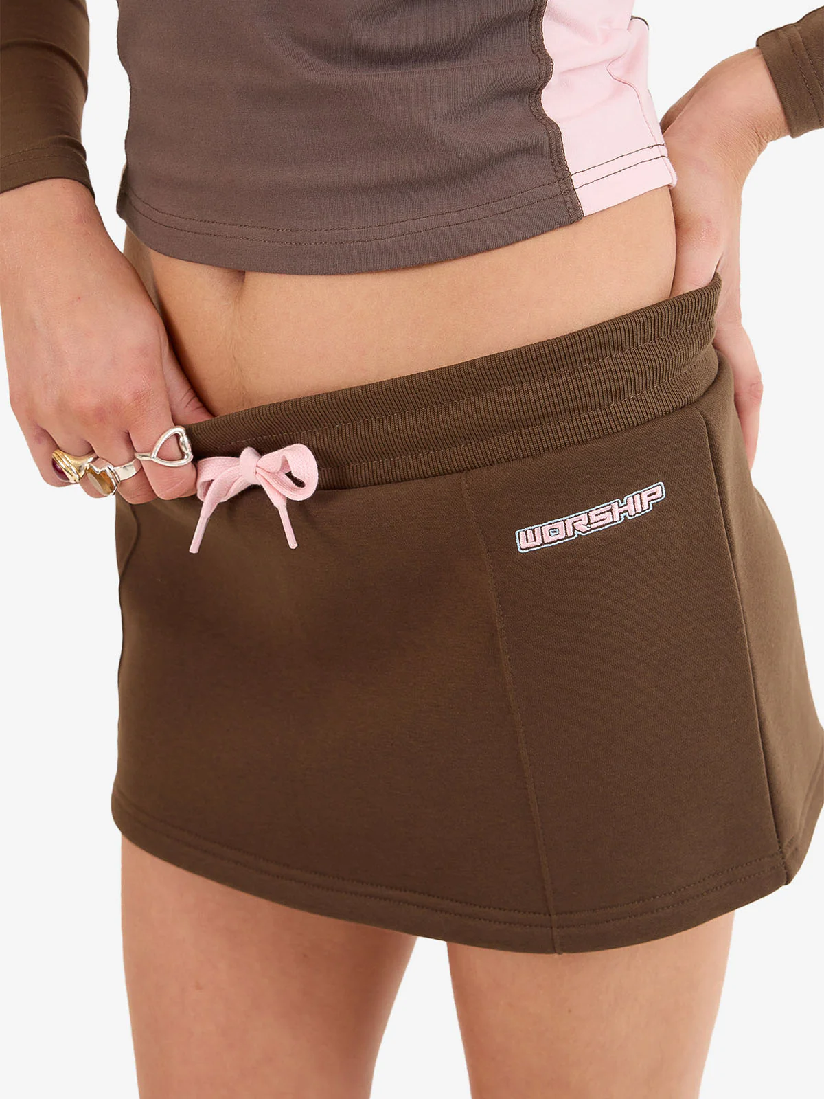 Punter Micro Skirt - Chocolate - Image 6