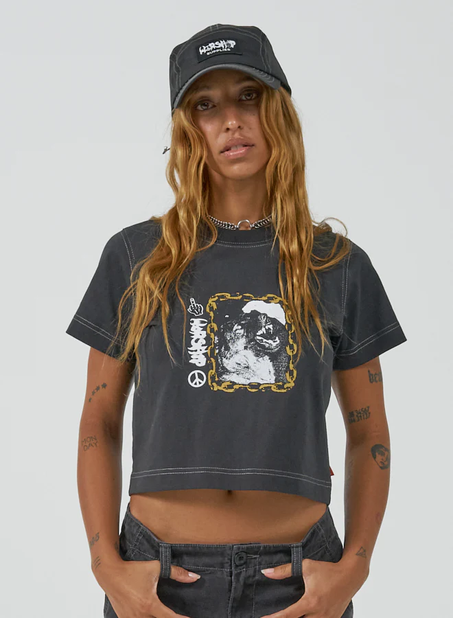 Pure Mayhem Nylon Hat - Washed Black - Image 2