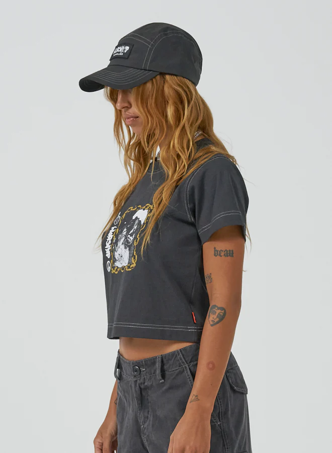 Pure Mayhem Nylon Hat - Washed Black - Image 3