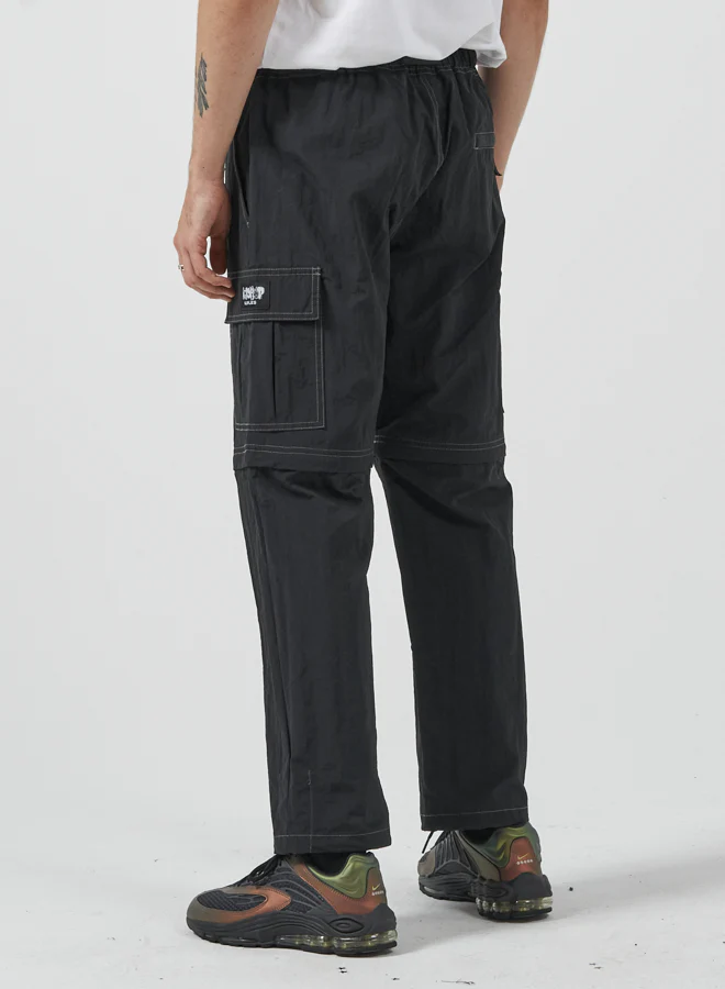 Pure Mayhem Zip Off Nylon Cargo Pant - Black - Image 4