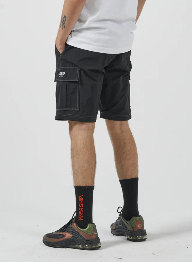 Pure Mayhem Zip Off Nylon Cargo Pant - Black - Image 8