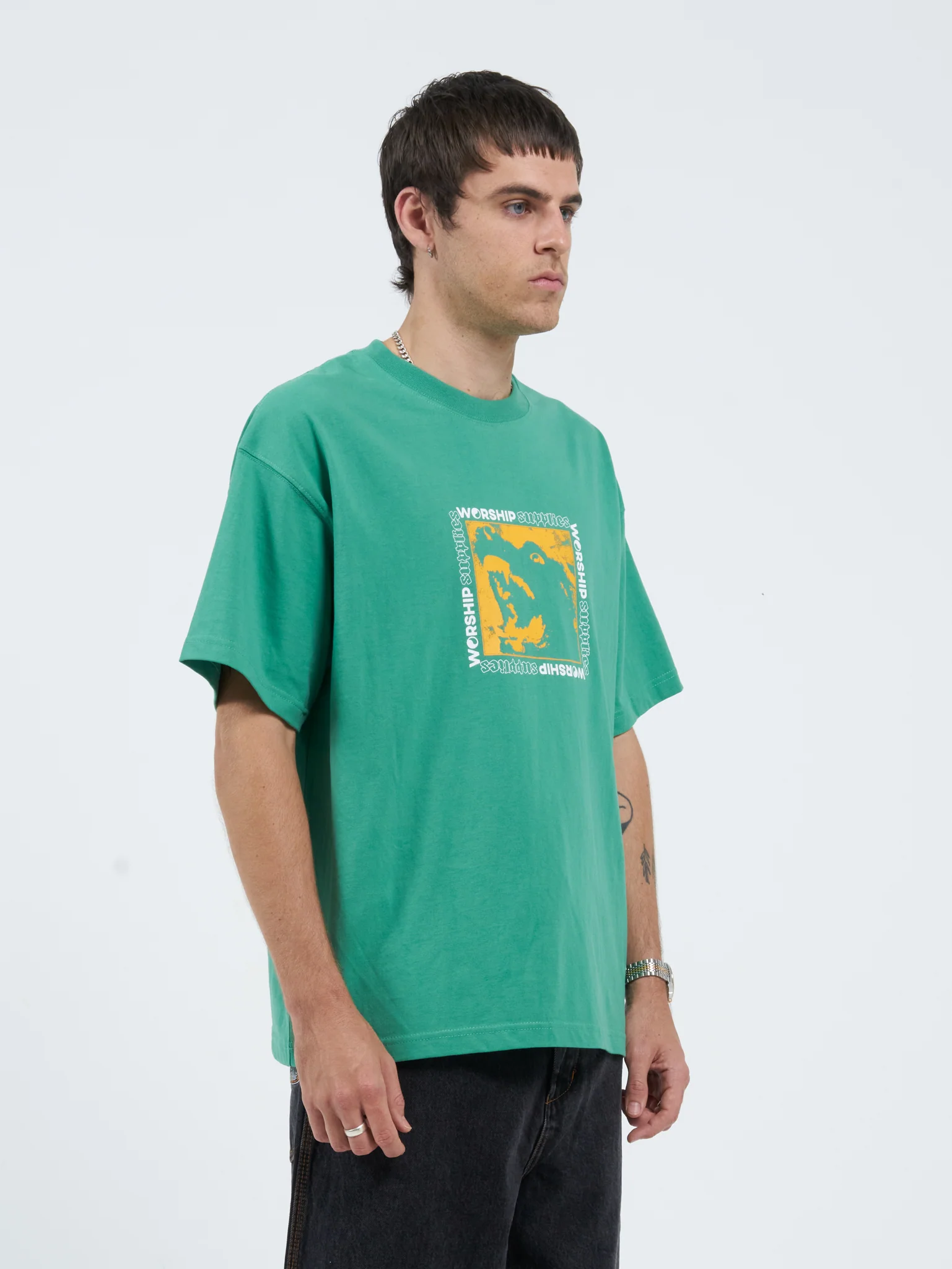 Purebred Tee - Washed Opal Green - Image 8