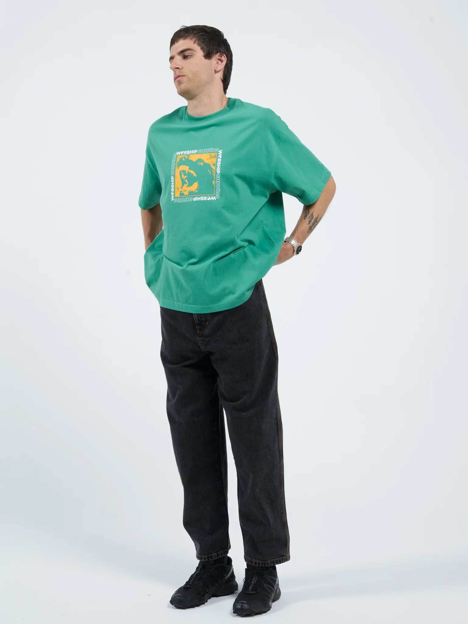 Purebred Tee - Washed Opal Green - Image 9