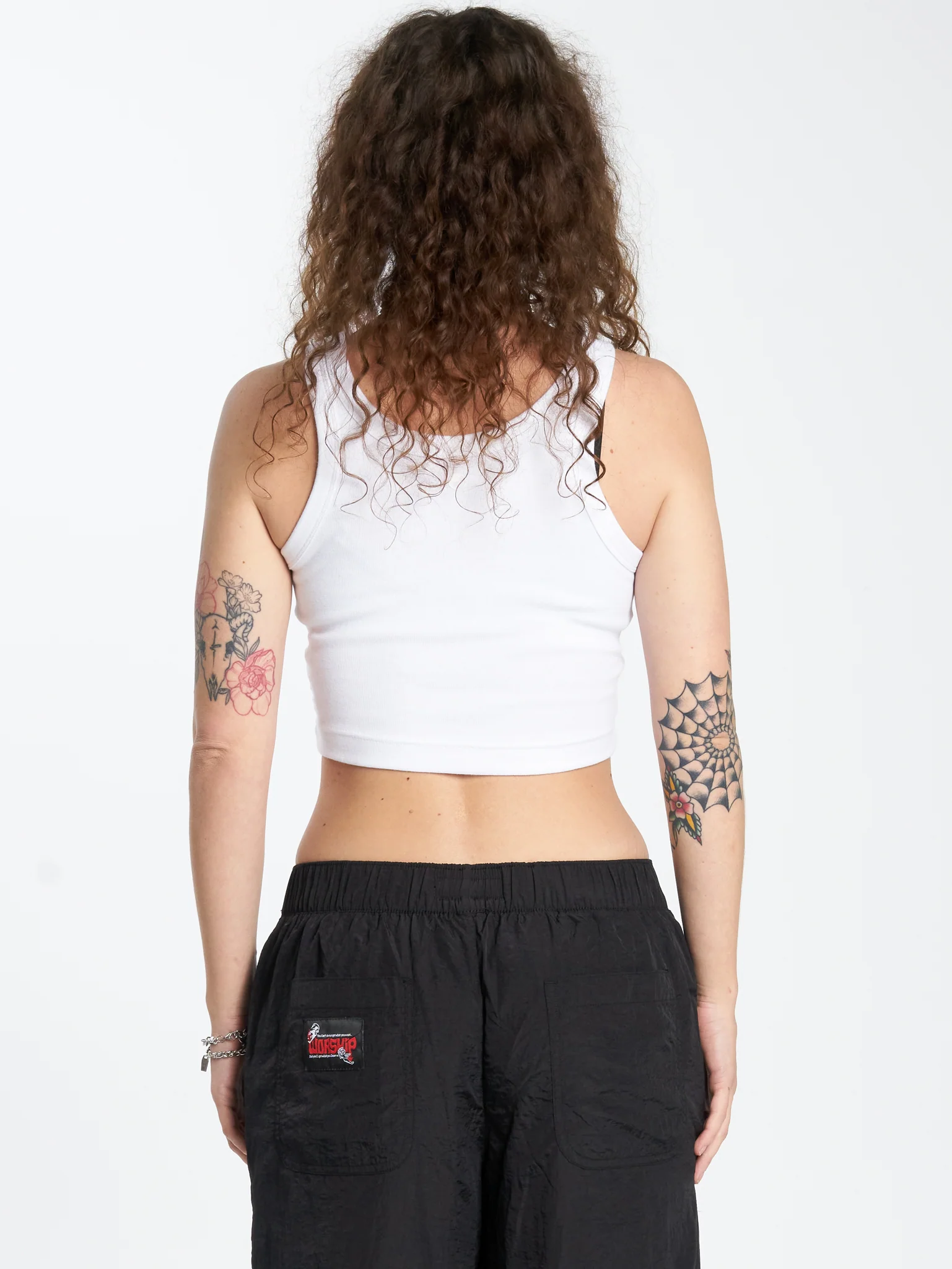 Purgatory Crop Sport Tank - White - Image 2