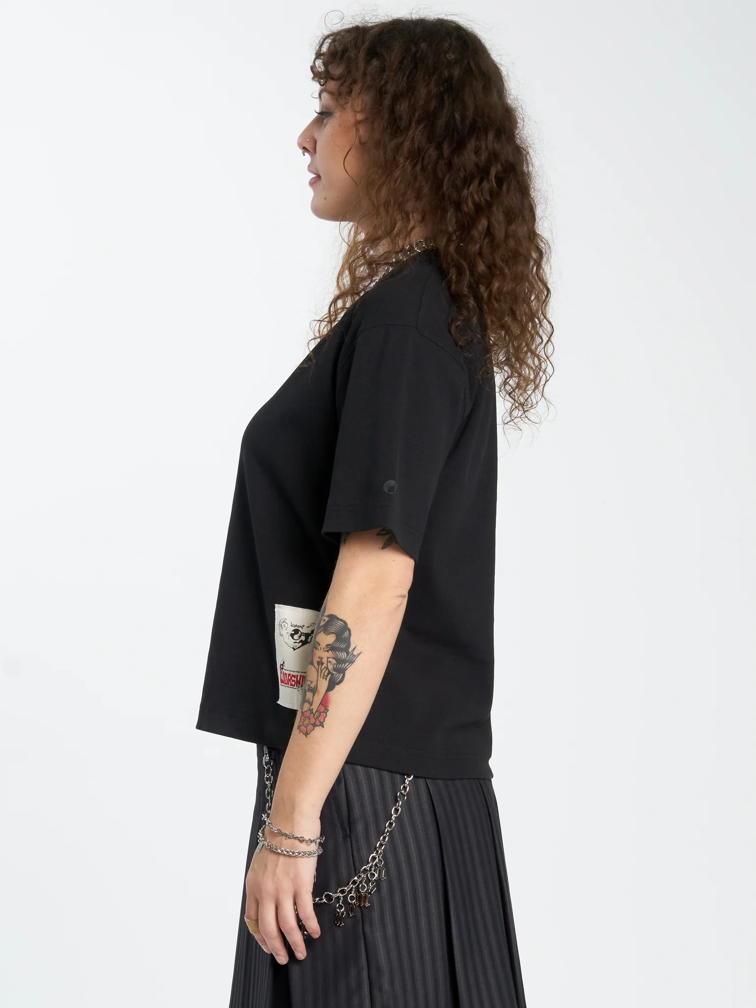 Purgatory Rib Regular Fit Tee - Black - Image 3