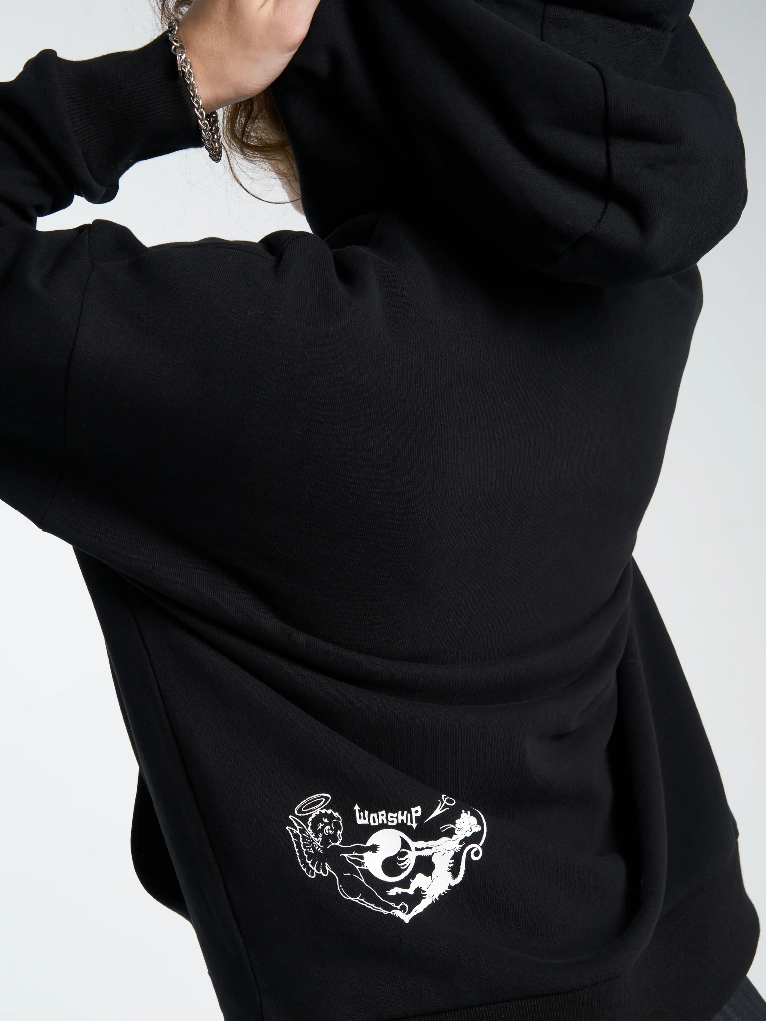 Purgatory Zip Front Hood - Black - Image 6