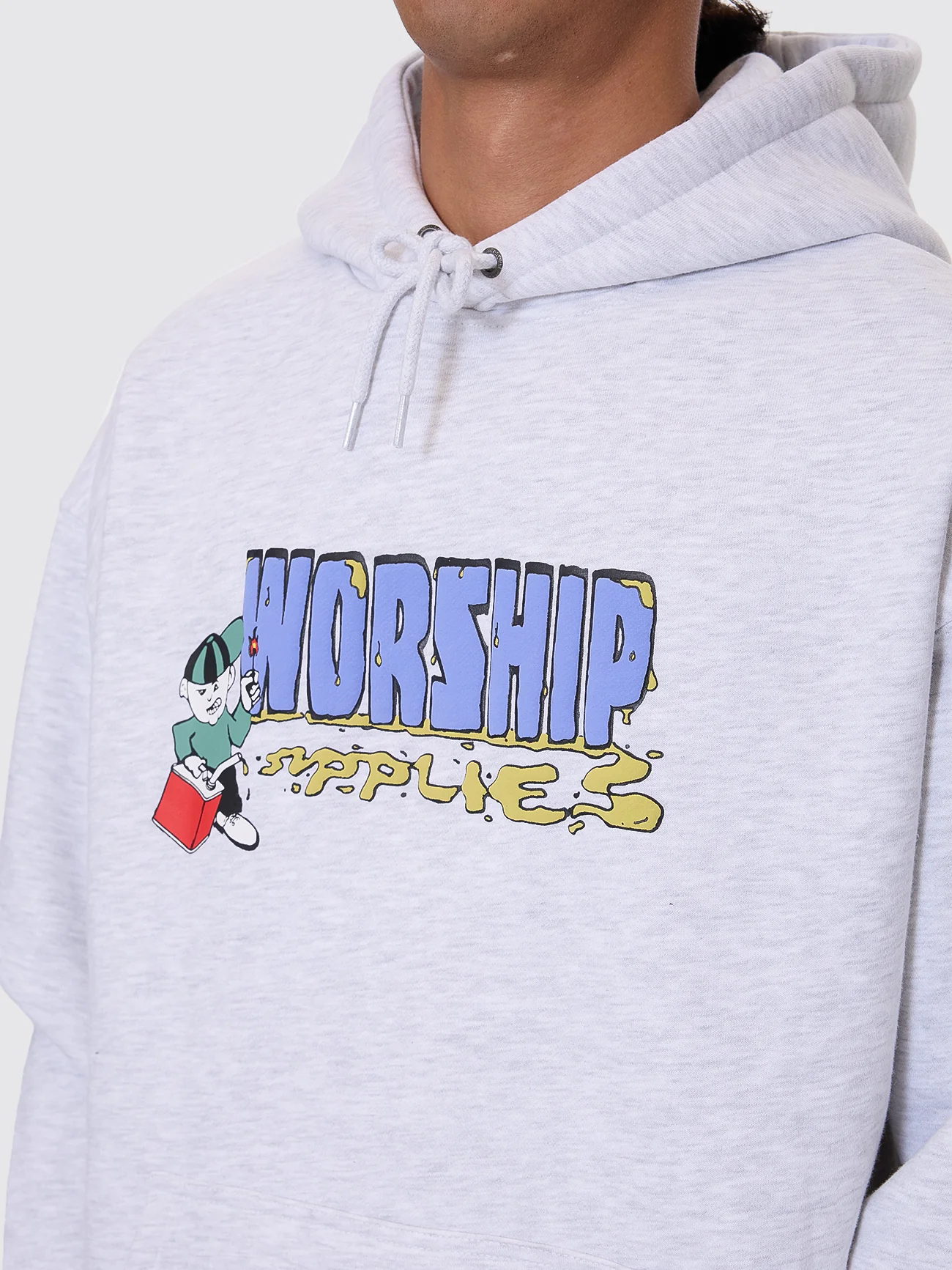 Pyrotechnic Pull Over Hood - Snow Marle - Image 3