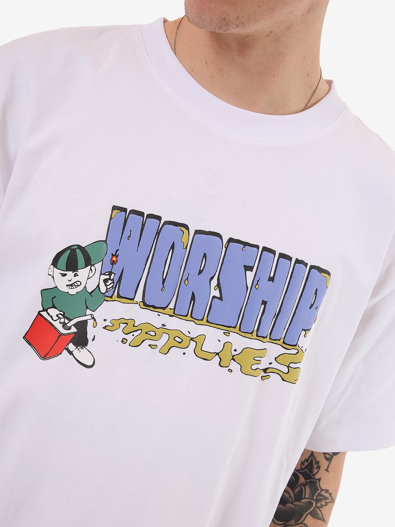 Pyrotechnics Tee - White - Image 7