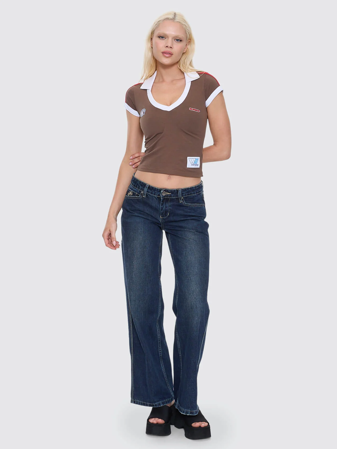 Rebellion Baggy Low Rider Jean - Dirty Midnight Blue - Image 7