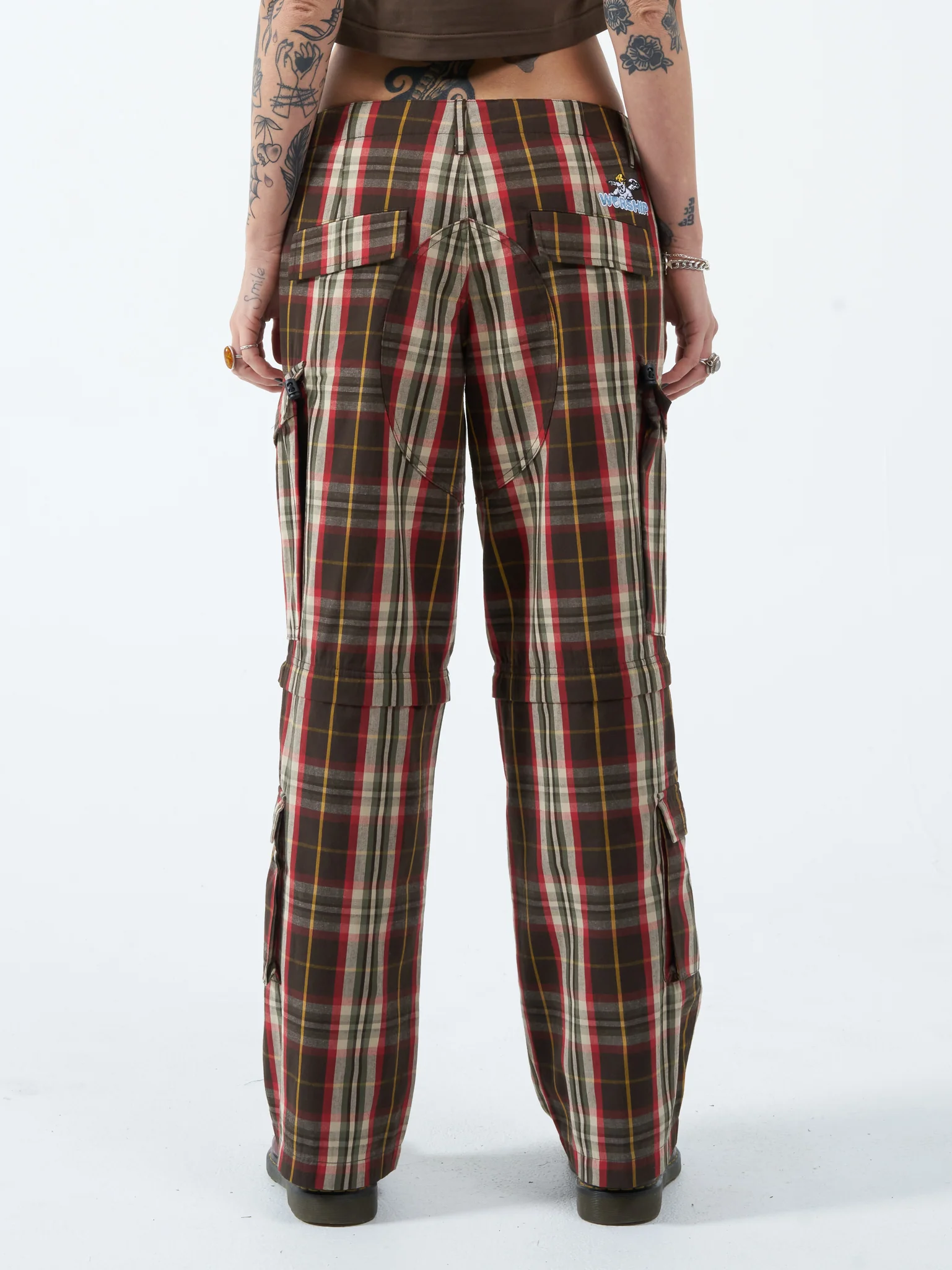 Recreation Plaid Zip Off Cargo Pant - Raindrum - Image 3