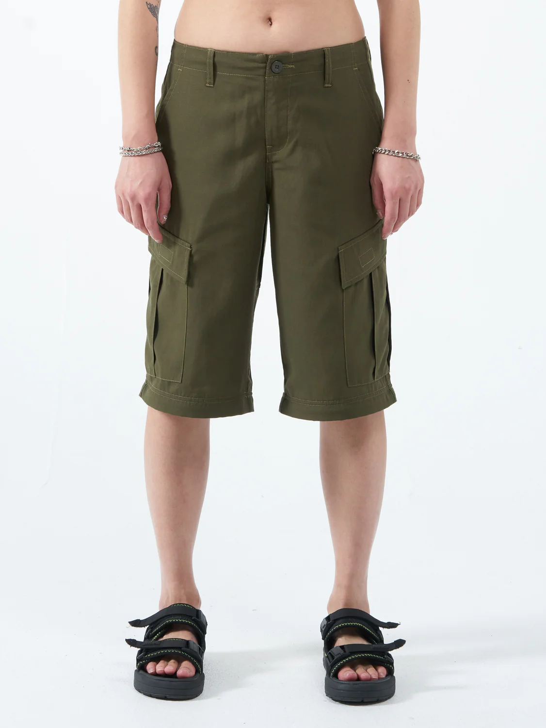 Recreation Zip Off Cargo Pant - Jungle Green - Image 2