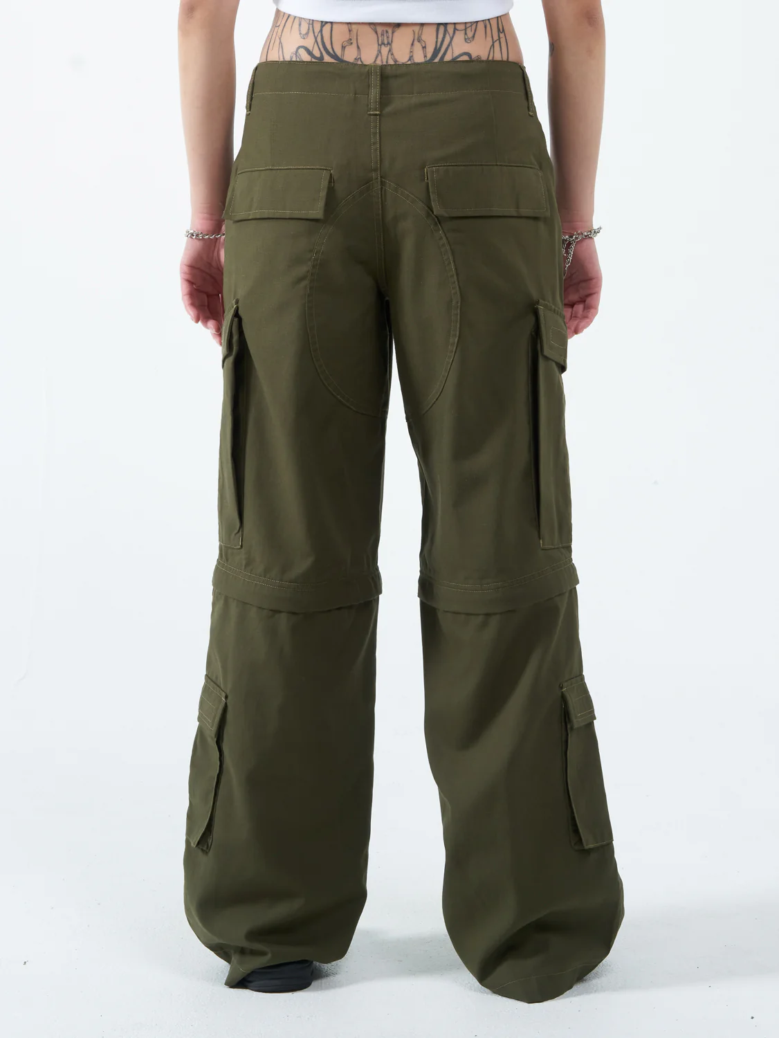 Recreation Zip Off Cargo Pant - Jungle Green - Image 3