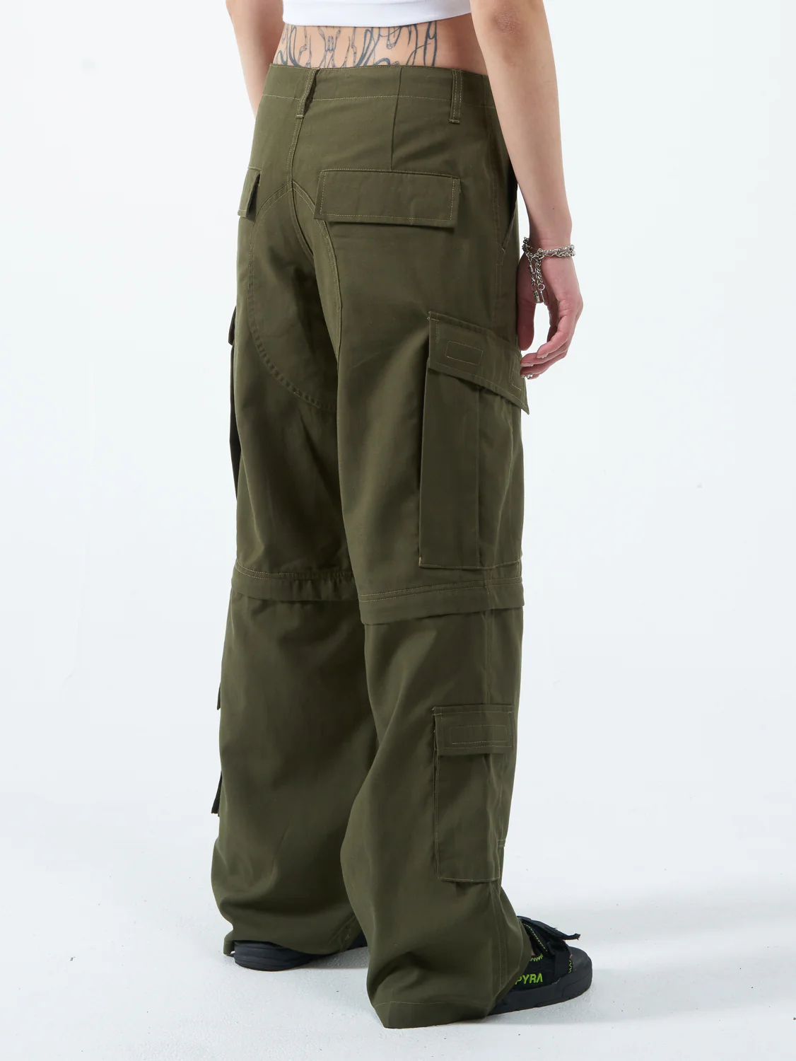 Recreation Zip Off Cargo Pant - Jungle Green - Image 4