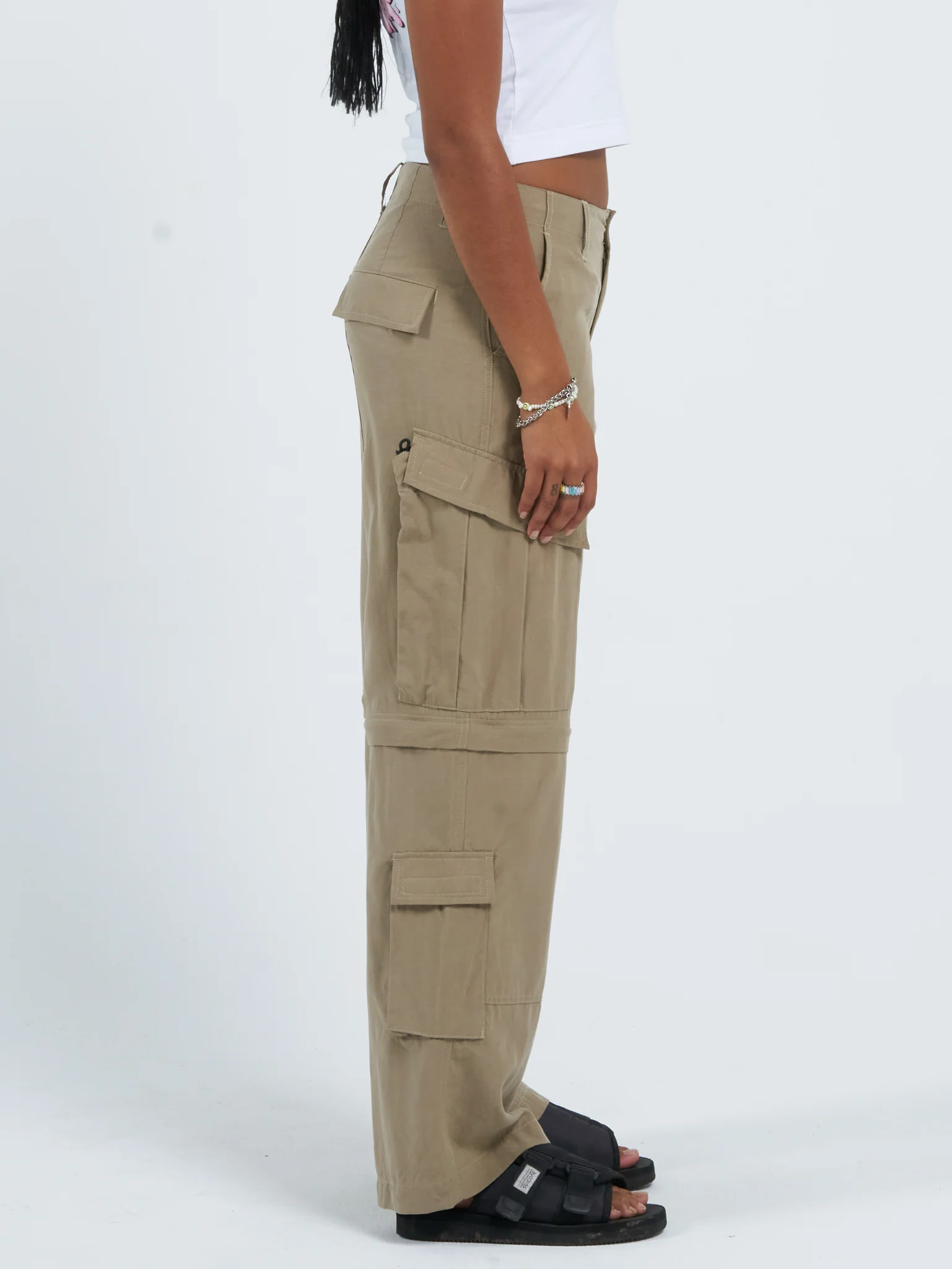 Recreation Zip Off Cargo Pant  - Sandy Taupe - Image 5