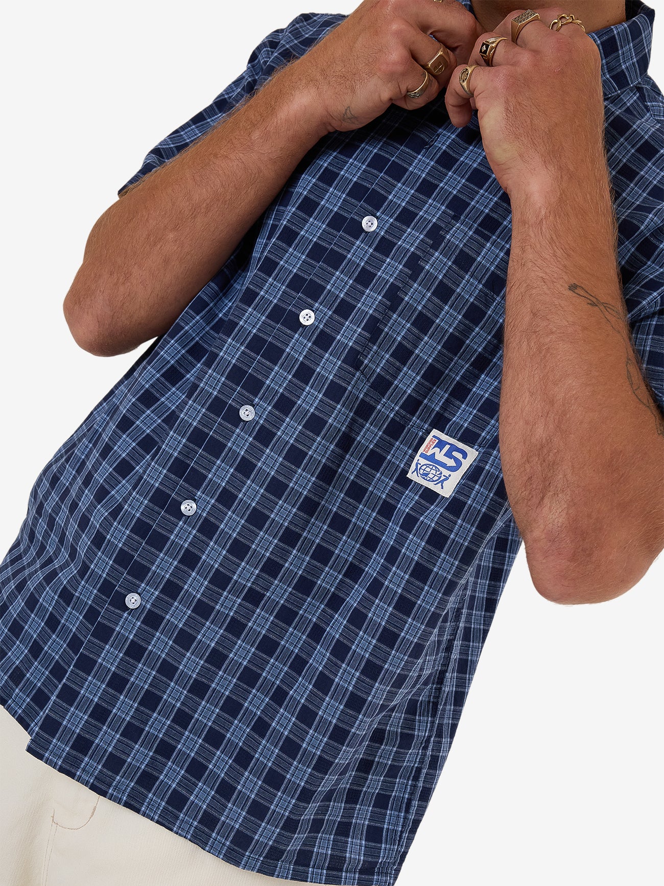 Removal Short Sleeve Shirt - Bell Air Blue - Image 7