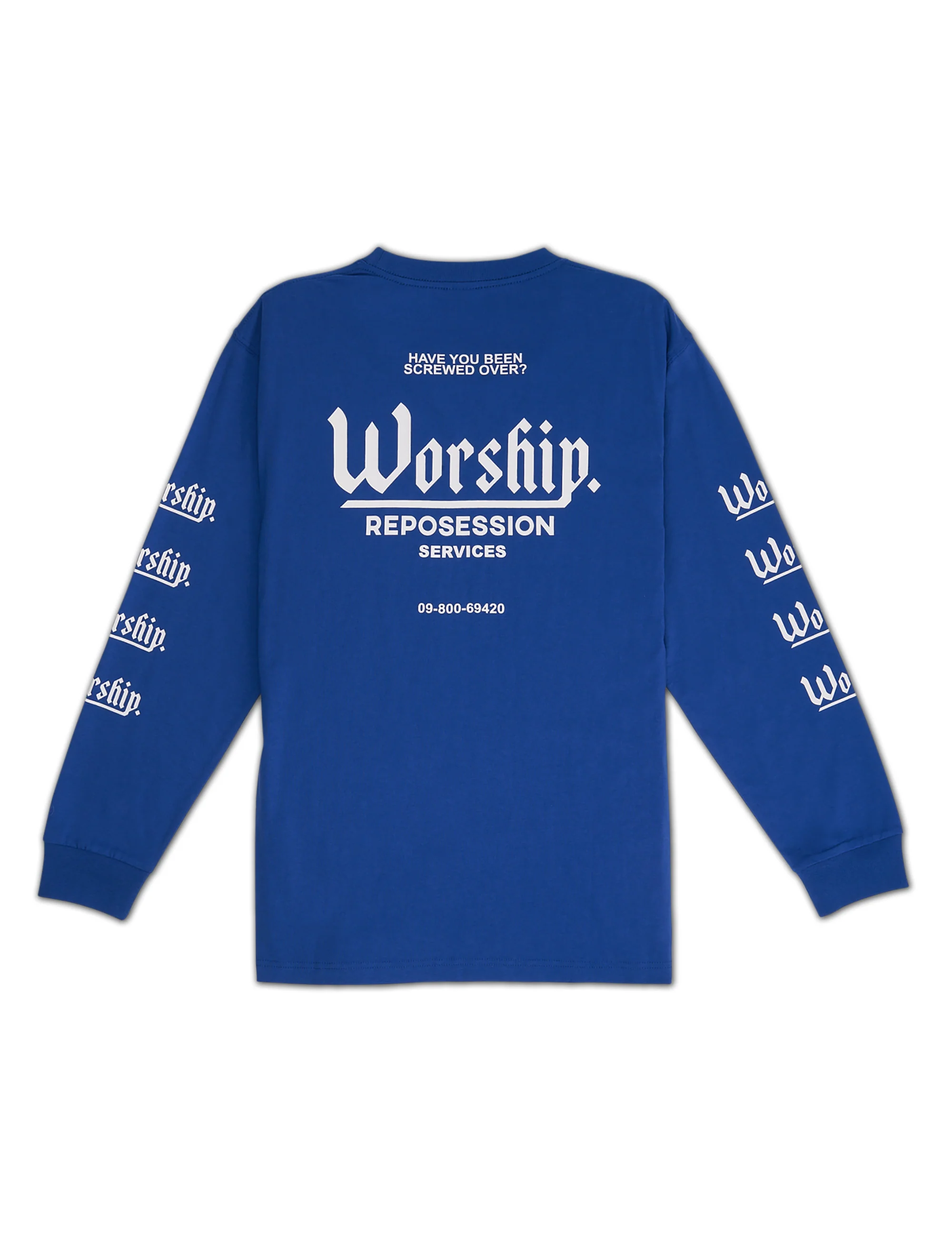 Reposession LS Tee - Blue - Image 2
