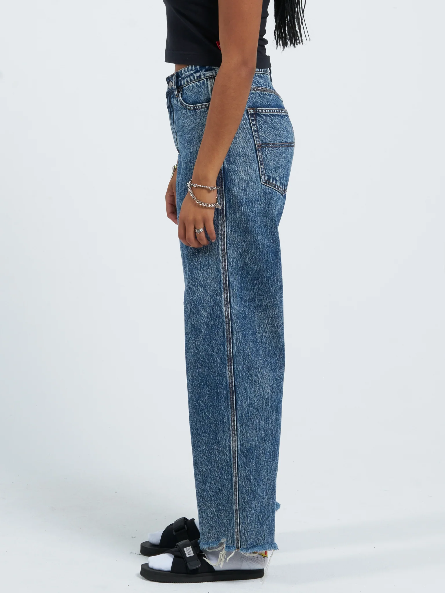 Rest Stop Sloucher Jean - Indigo Acid - Image 3
