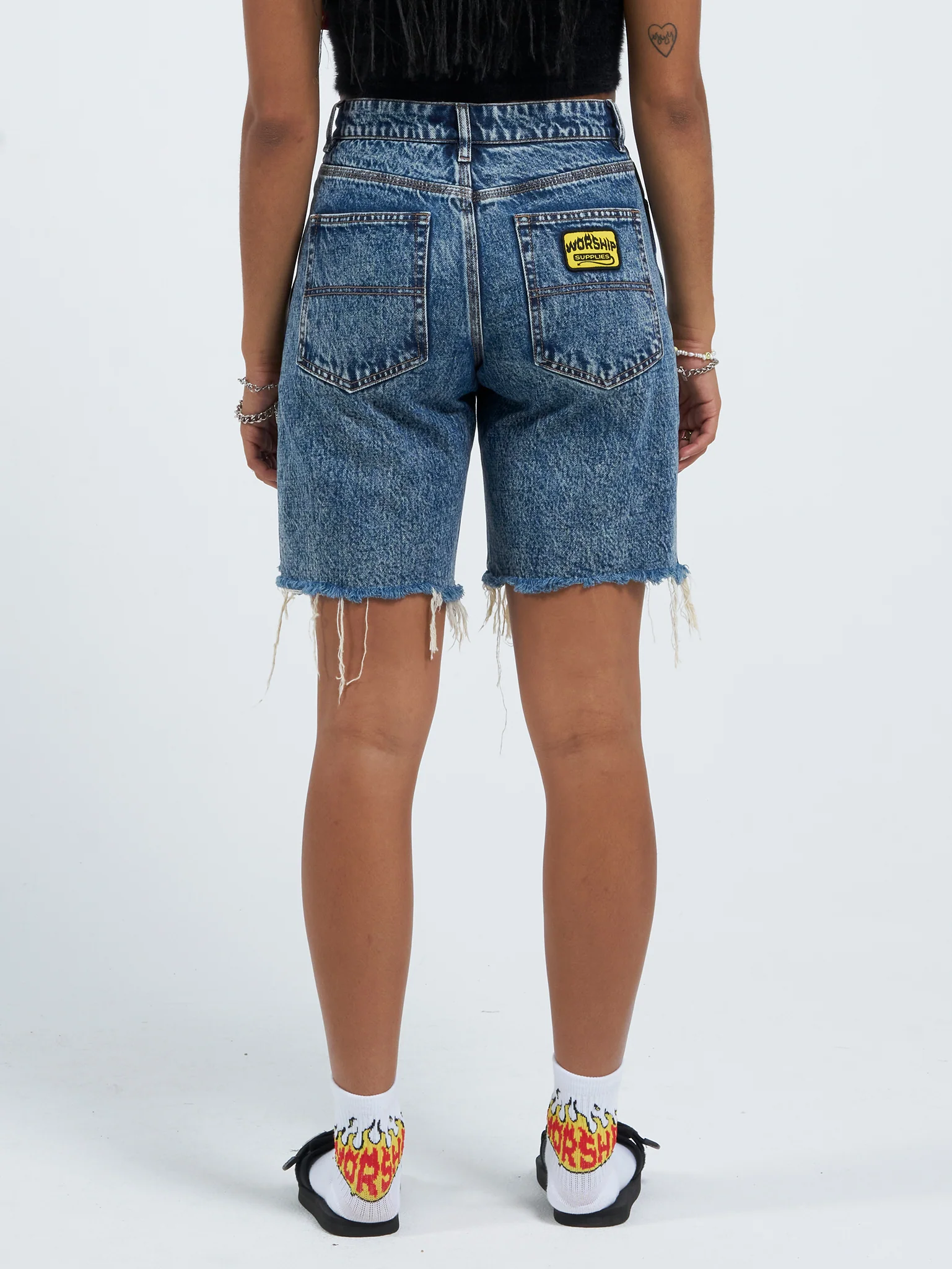 Rest Stop Sloucher Short - Indigo Acid - Image 2