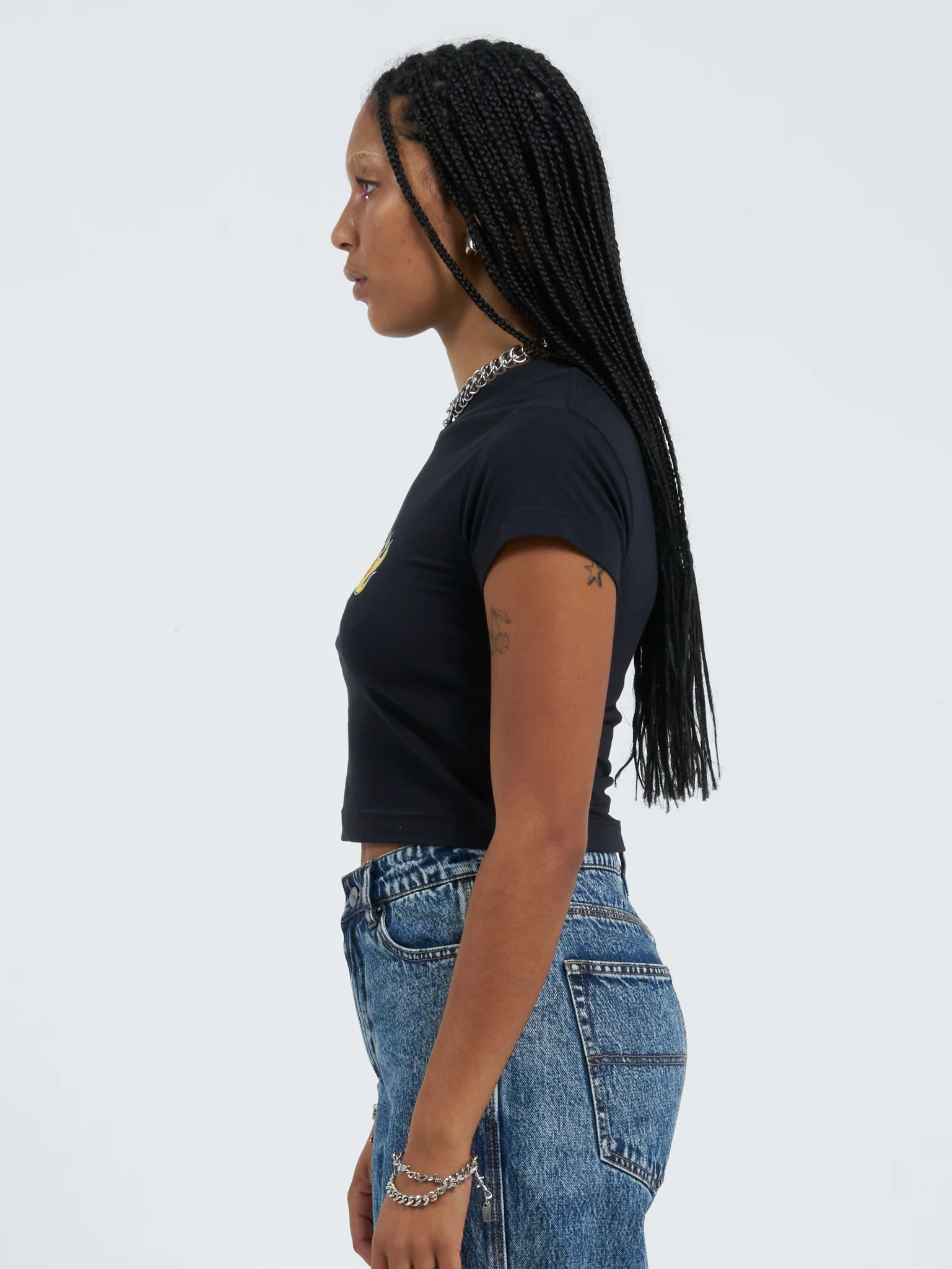 Rest Stop Teeny Tee - Black - Image 3