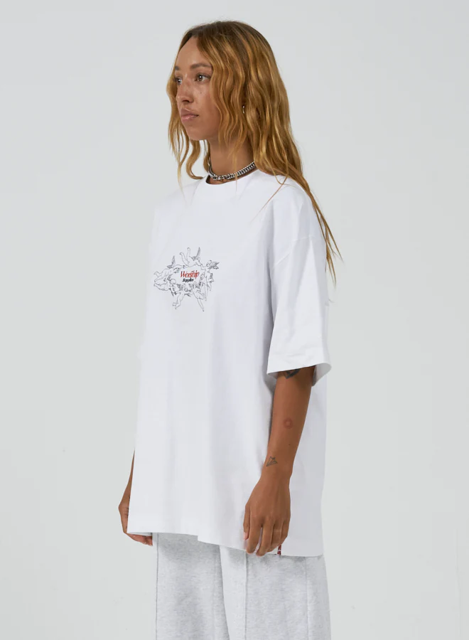 Revolution Oversized Tee - White - Image 2