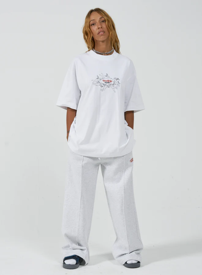 Revolution Oversized Tee - White - Image 5