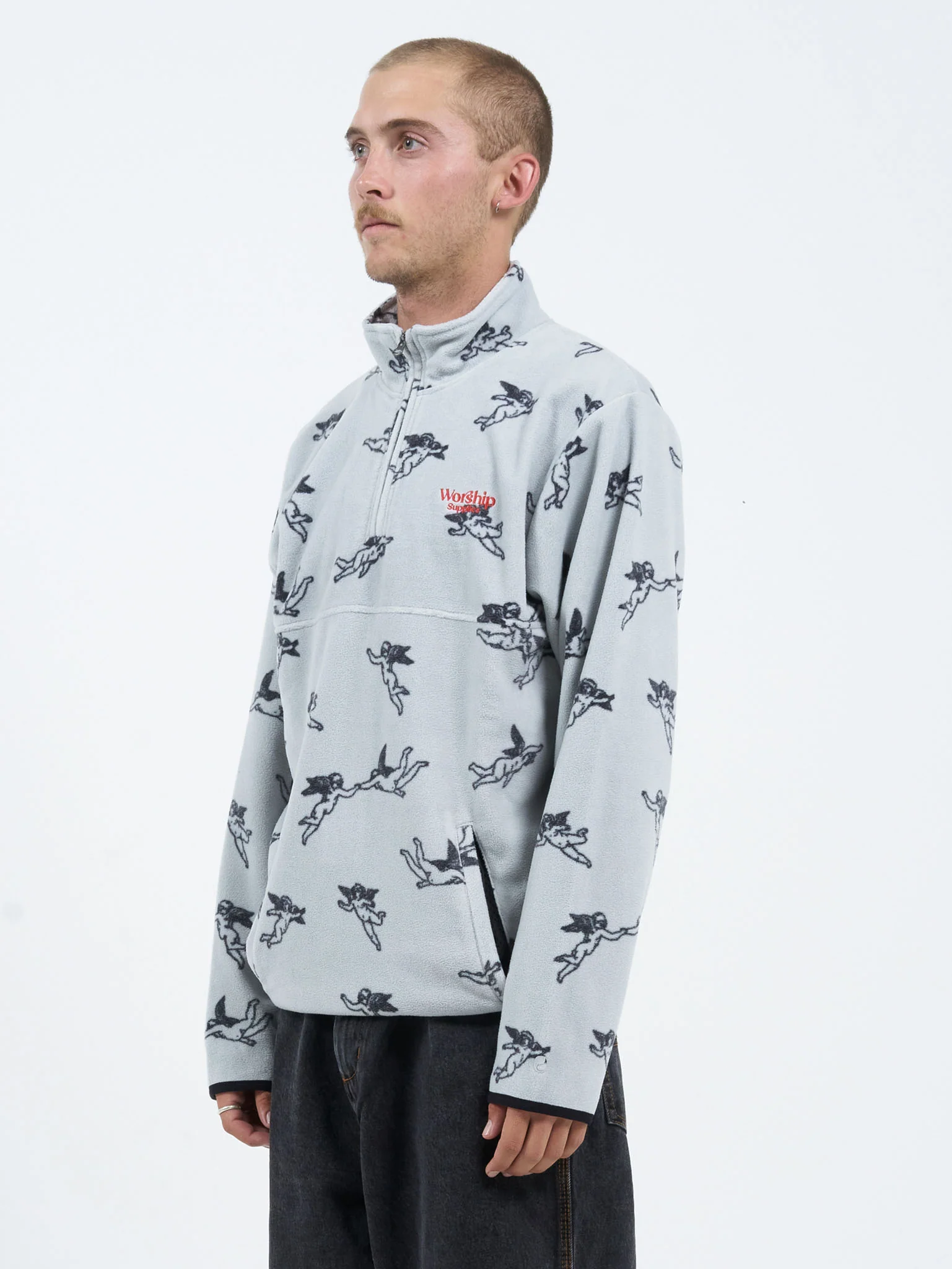 Revolution Quarter Zip Polar Fleece - Glacier Gray - Image 2