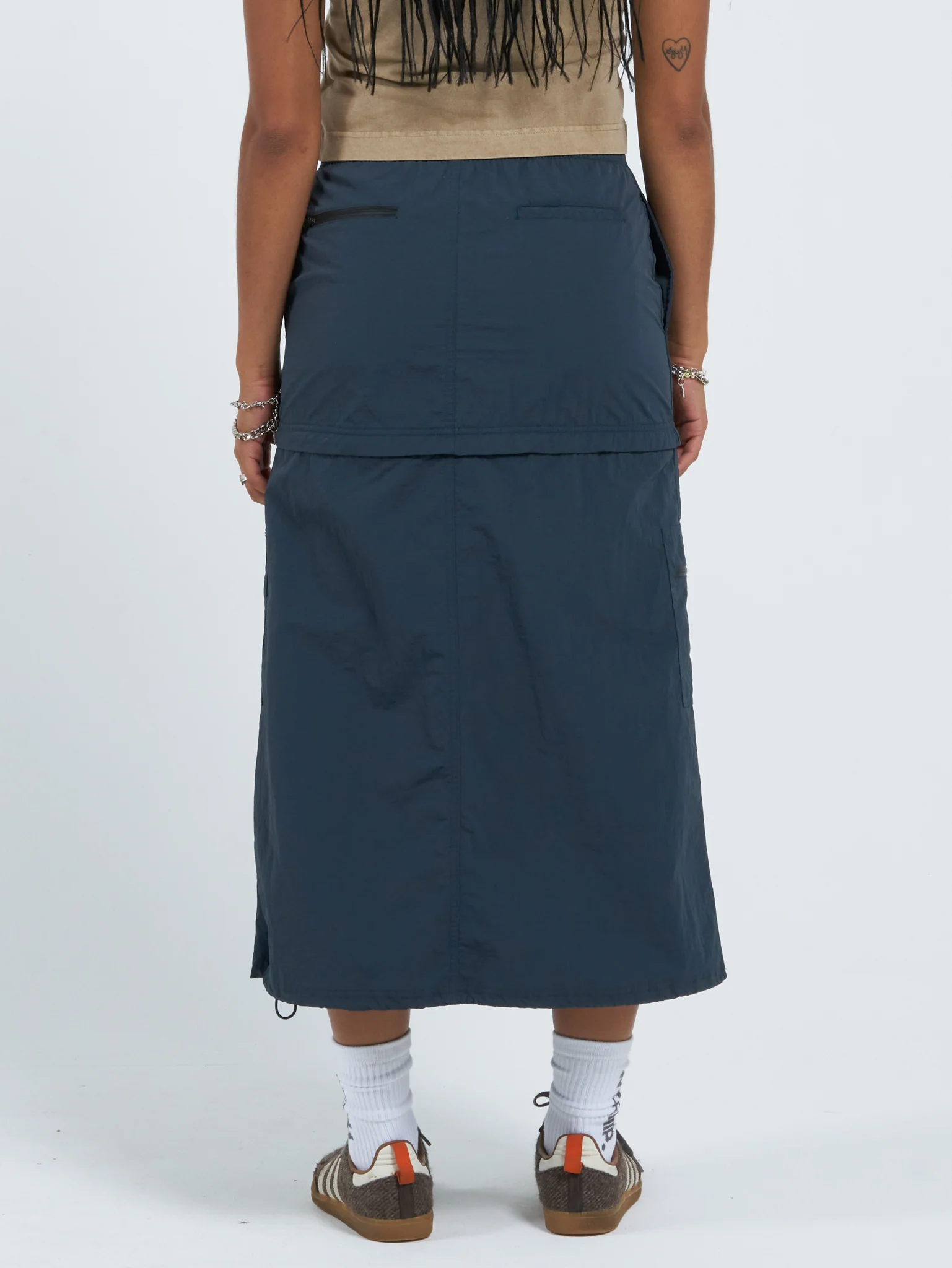 Ring O Rosie Zip Off Maxi Skirt - Tattoo Blue - Image 2