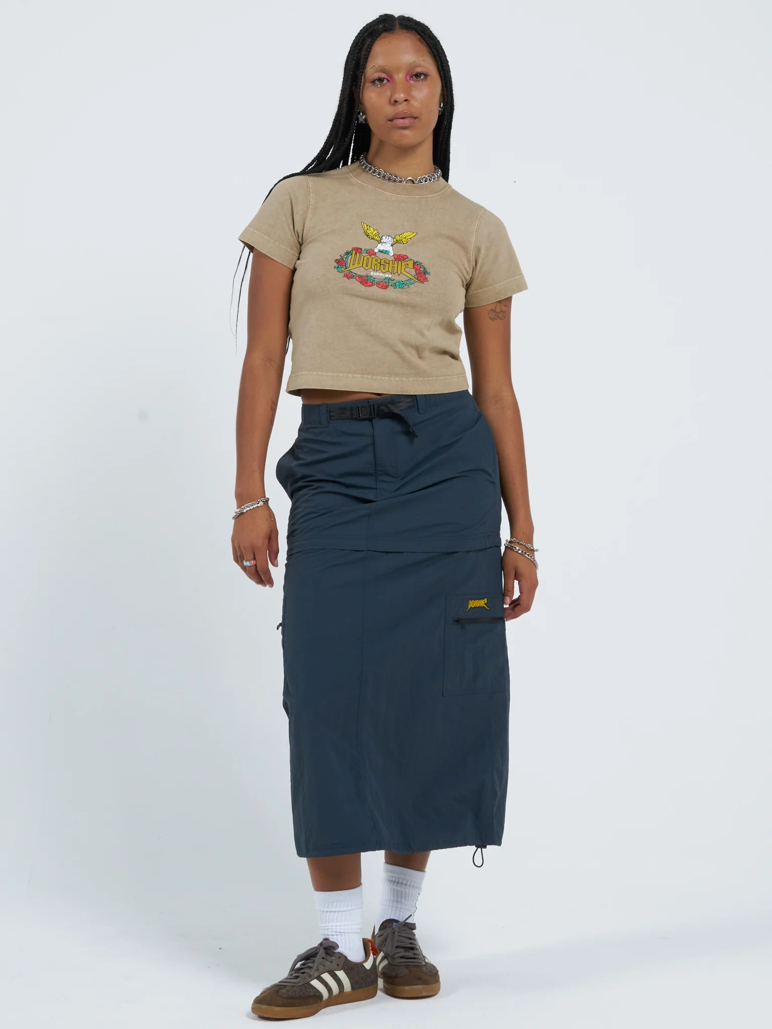 Ring O Rosie Zip Off Maxi Skirt - Tattoo Blue - Image 6