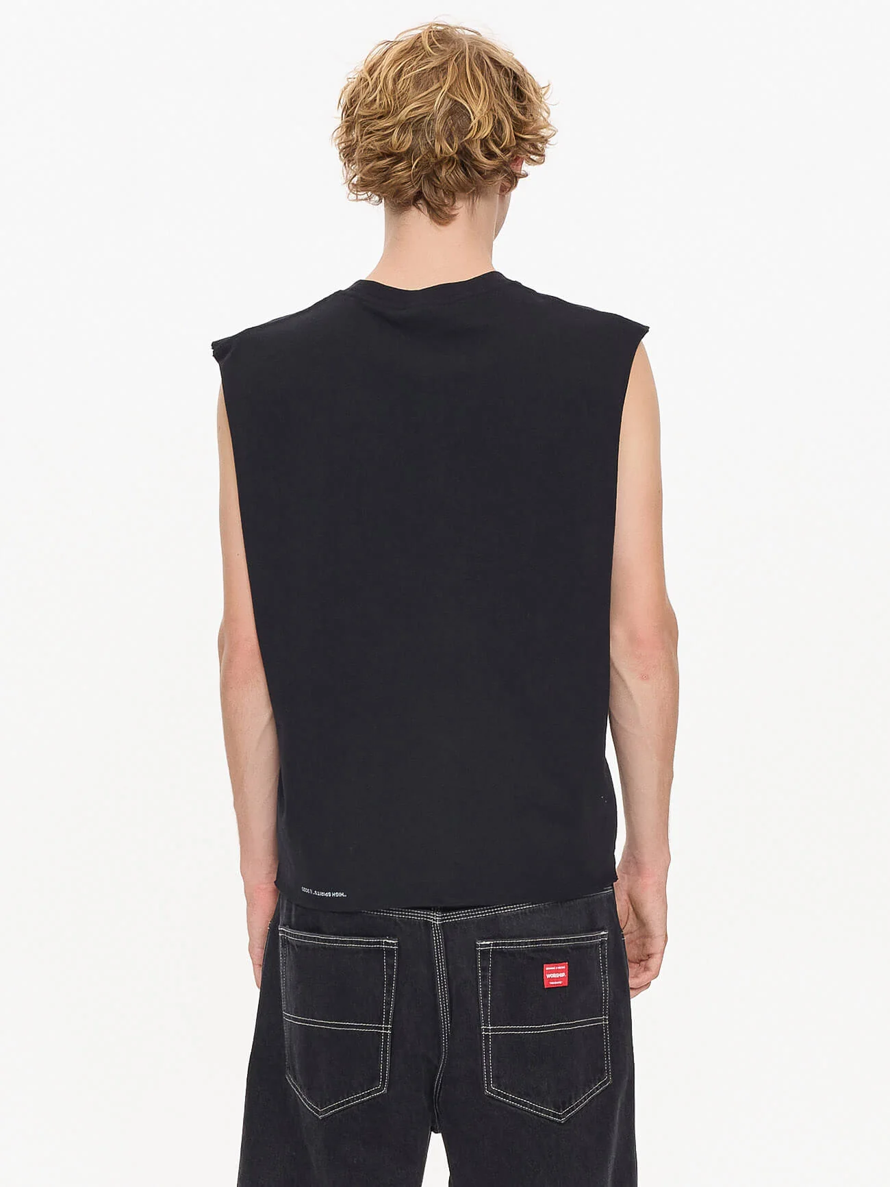 Rollem Muscle Tee - Black - Image 4